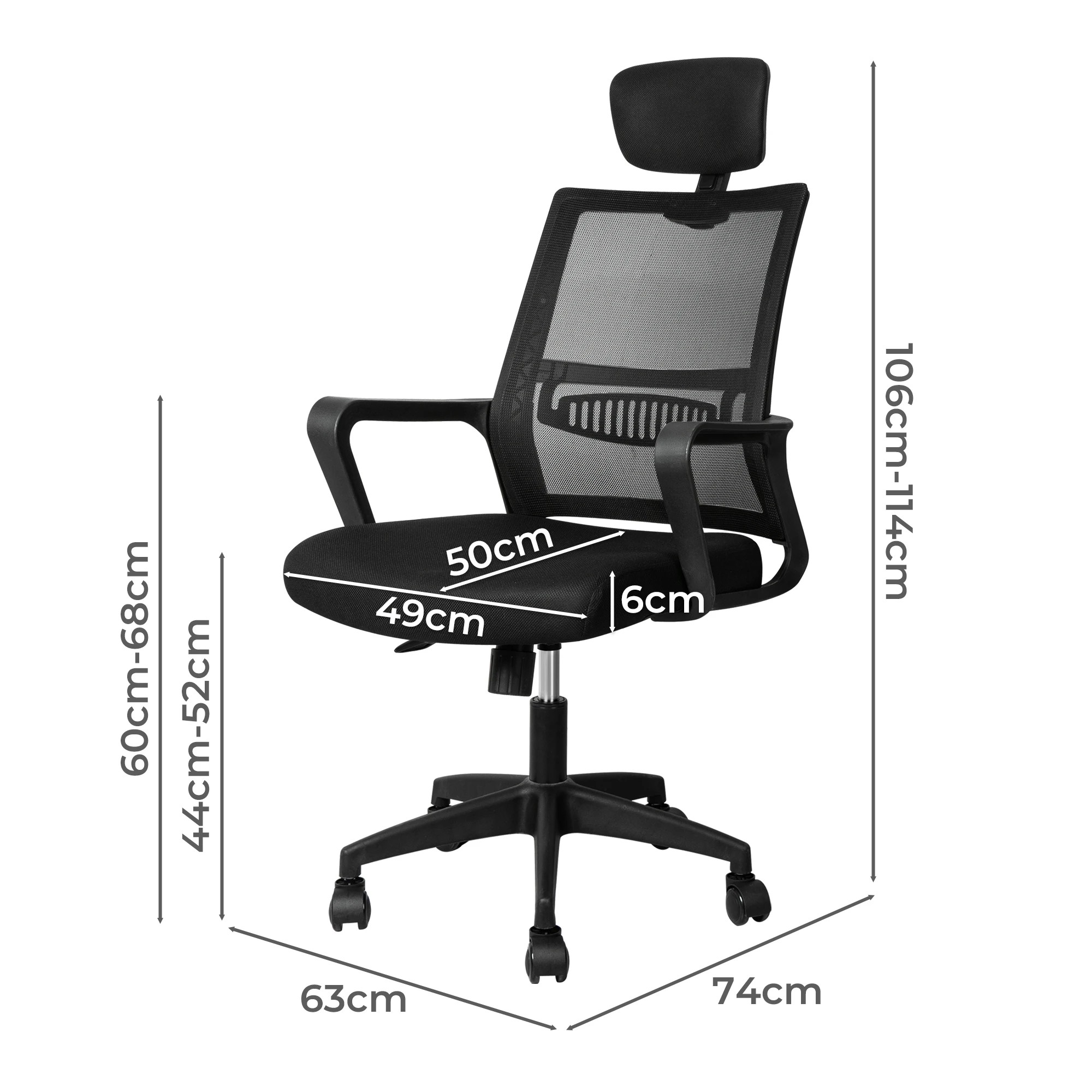 3 Levede Mesh Tilt Office Chair, 3 of 6