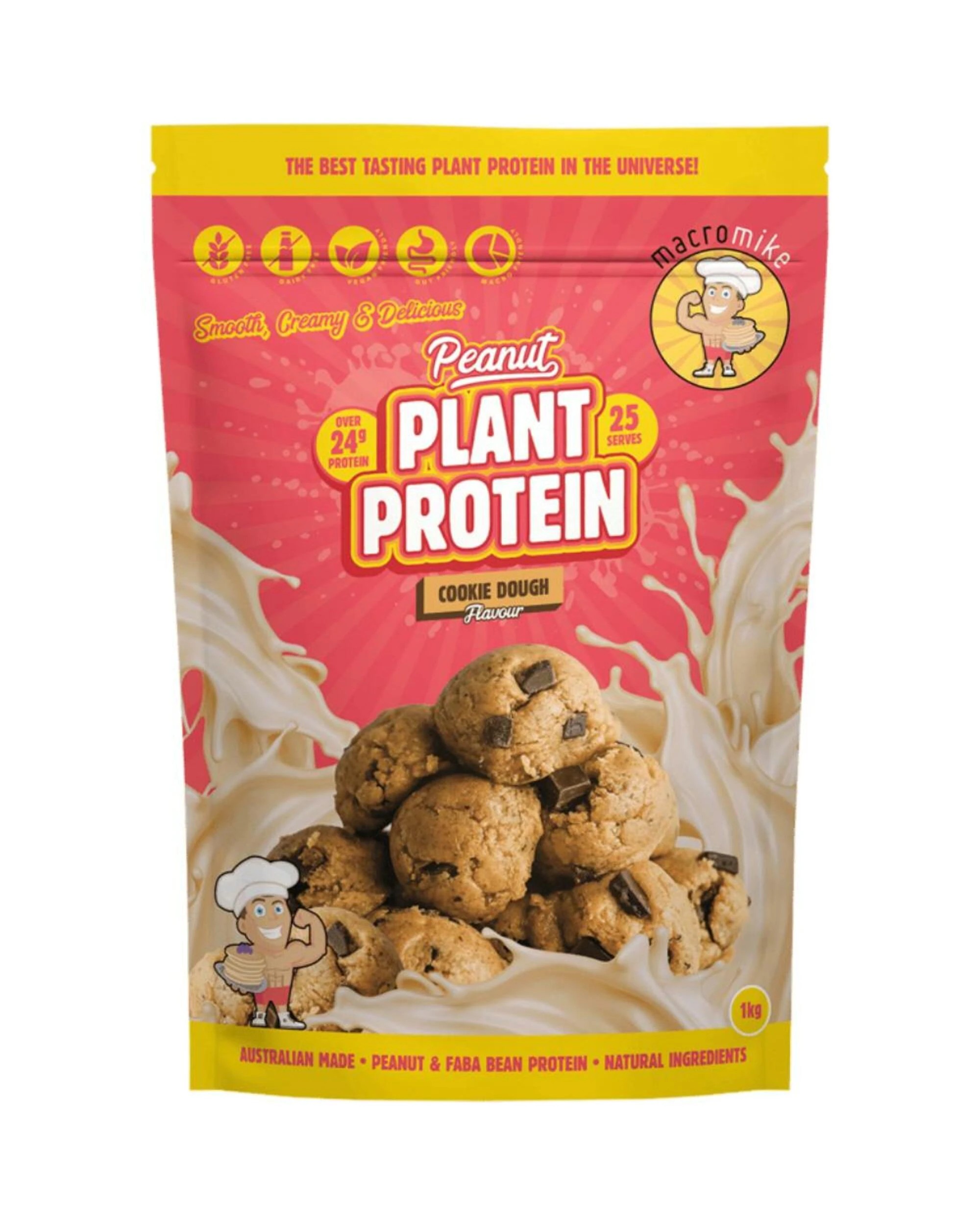 5 Macro Mike Peanut Plant Protein 1kg Cookie Dough, 5 of 5