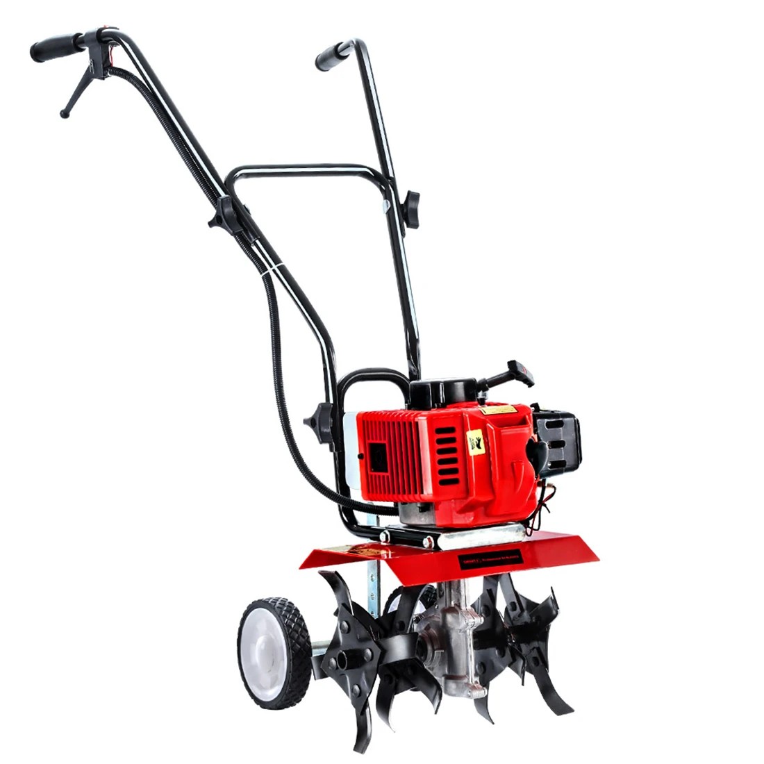 1 Giantz 65CC Tiller Rototiller Garden Cultivator 4 Blades Soil Power Rotary Hoe - Clear, 1 of 5