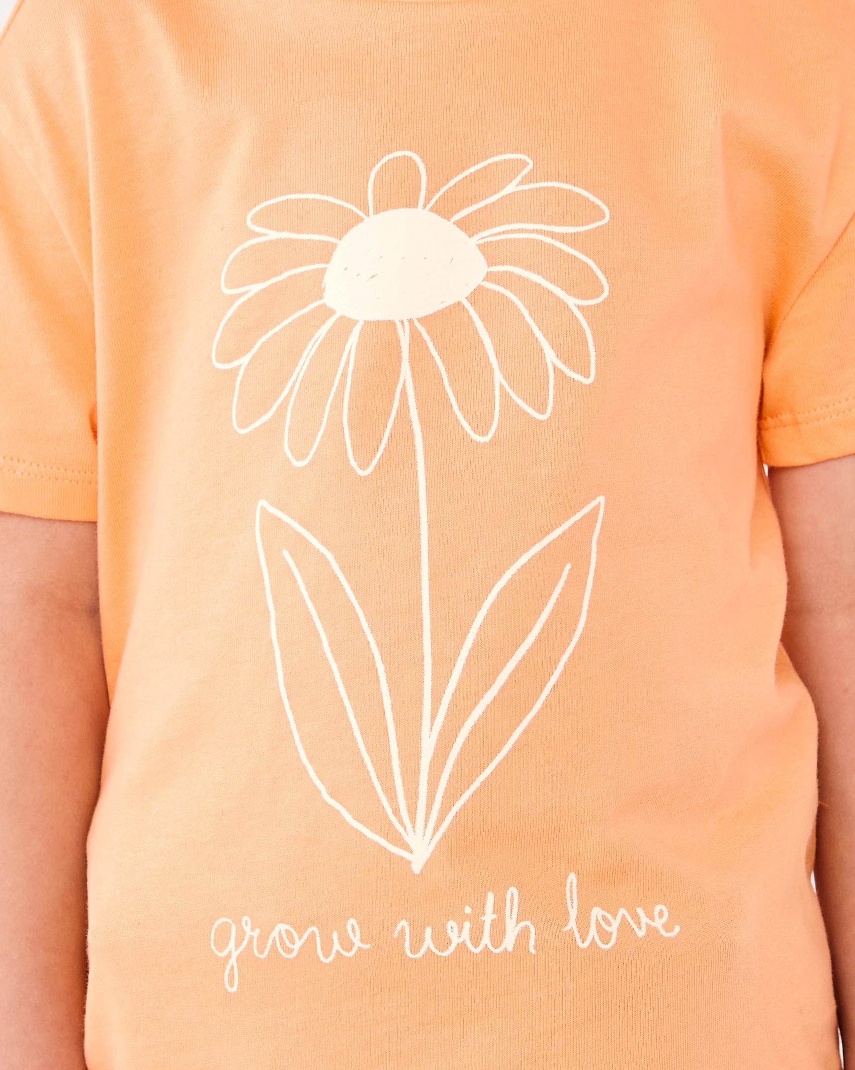 5 Printed T-shirt Orng Flwr, 5 of 8