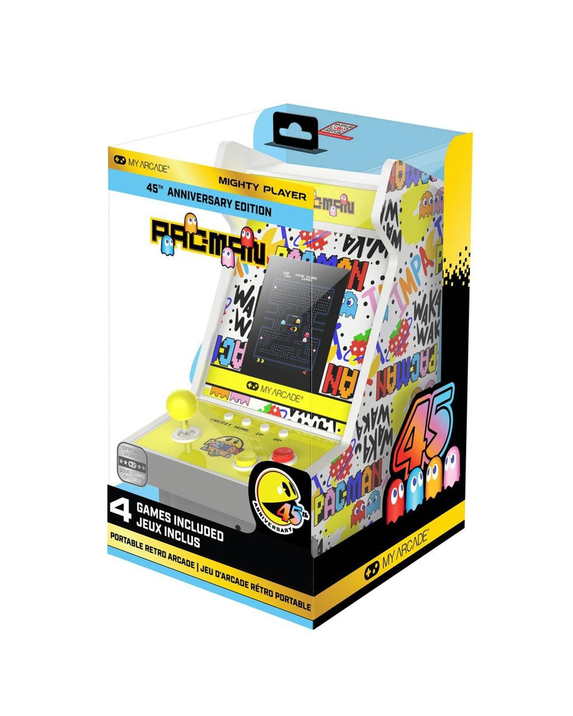 3 MyArcade Mighty Player Pac-Man 45th Anniversary Portable Retro Arcade Cabinet, 3 of 3