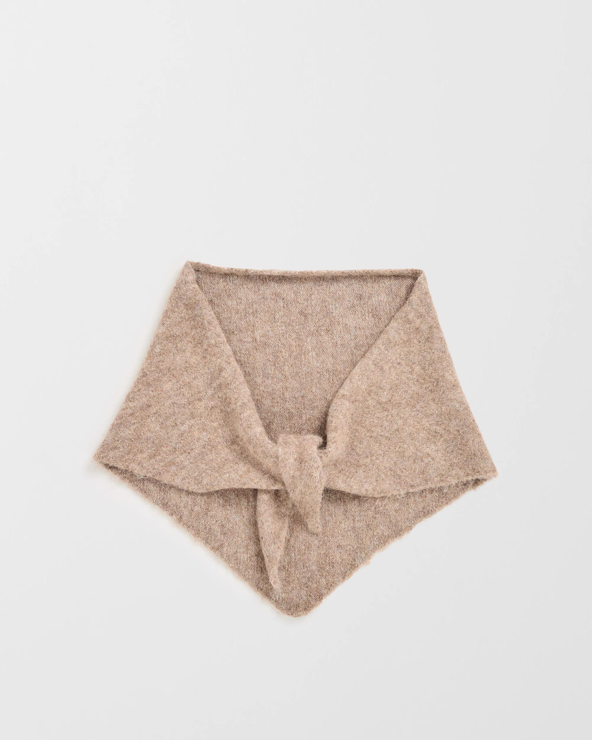 1 Target Woman Triangle Wrap Scarf NATURAL, 1 of 2