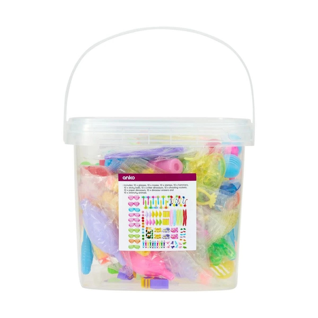 10 100 Piece Bright Animals Party Favour Pack, 10 of 10