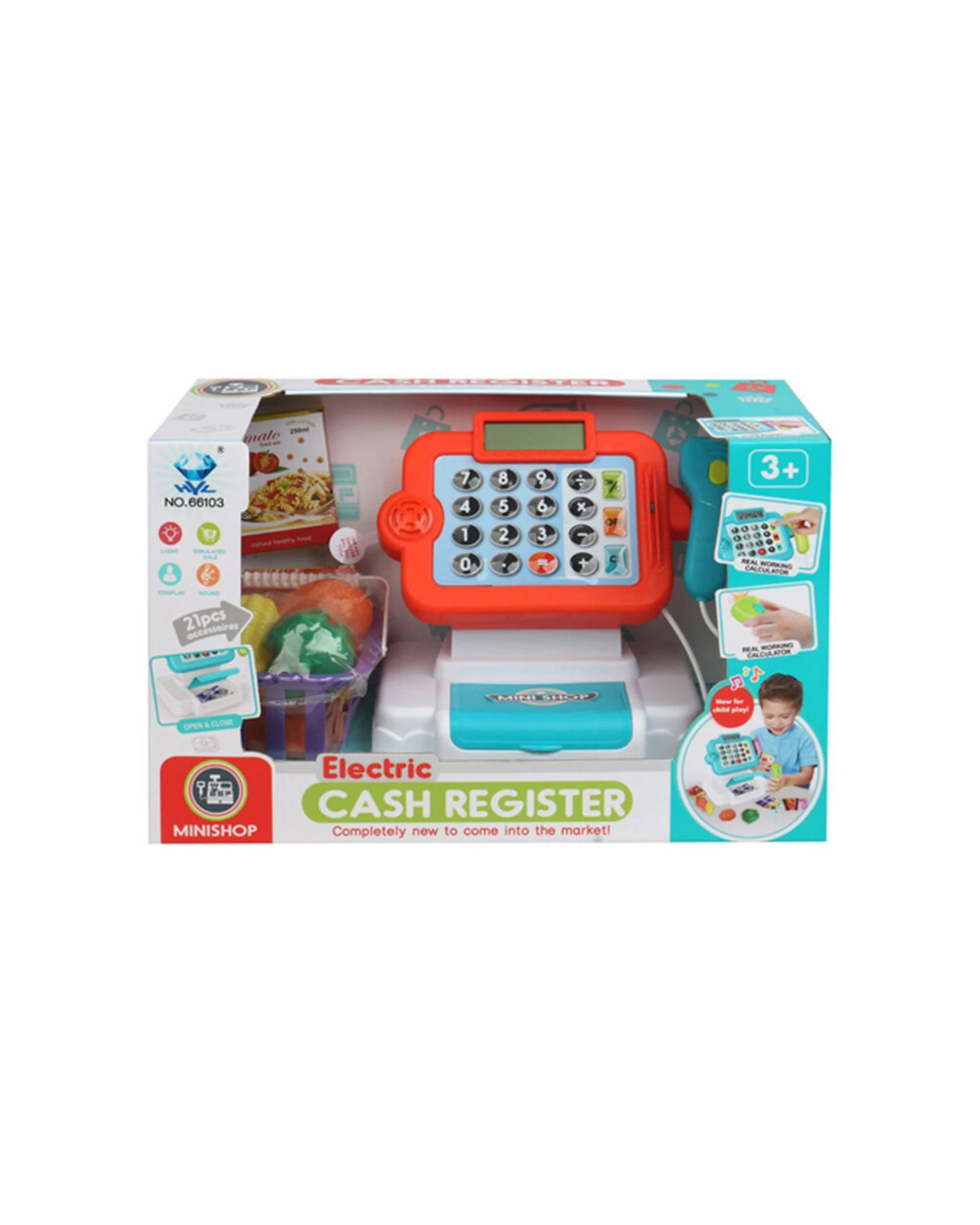 1 All Brands Toys Minishop Cash Register Electronic With Accessories - Multi, 1 of 1