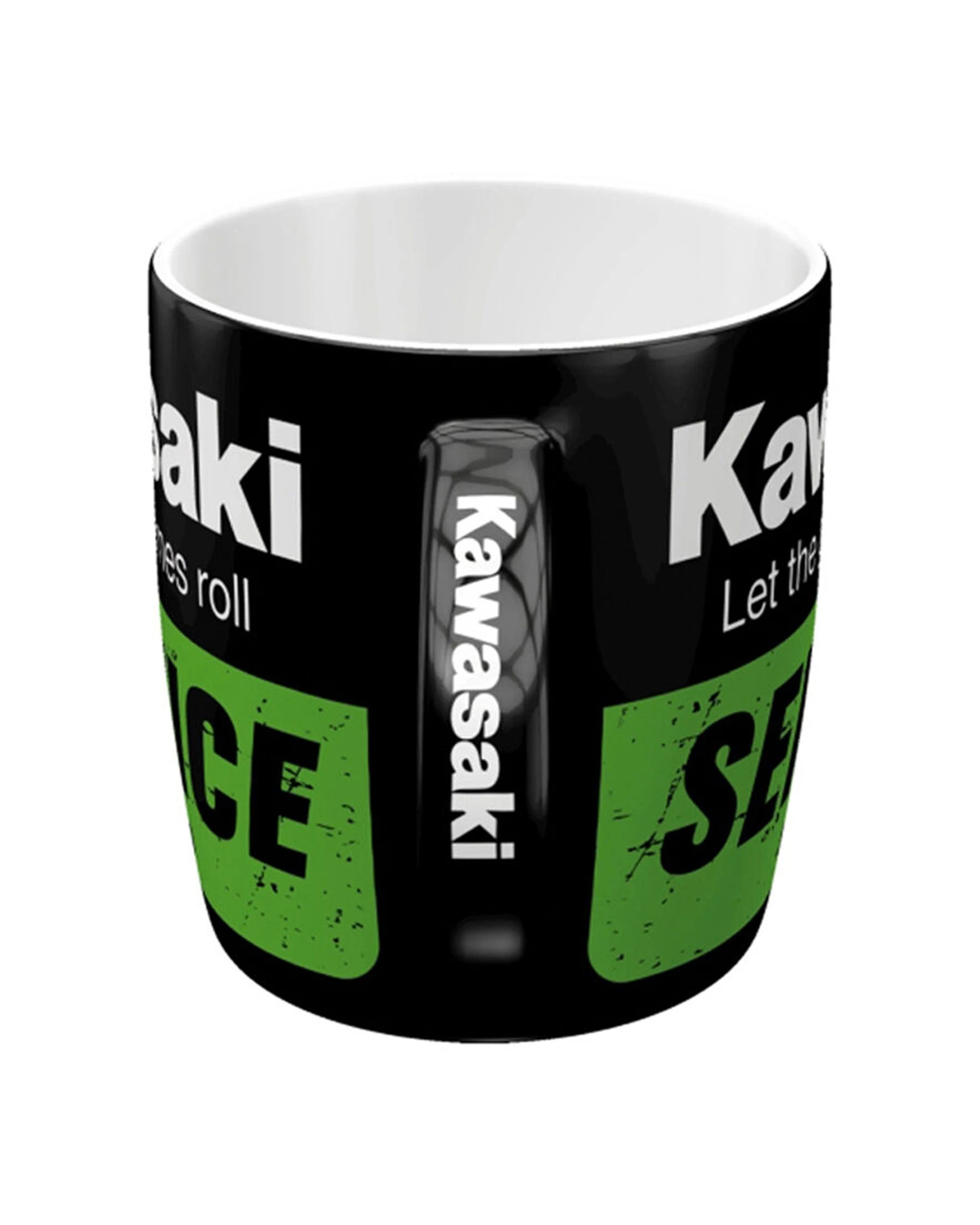3 Nostalgic-Art Ceramic Mug 330ml Mug - Kawasaki Service Retro Design - Black, 3 of 4
