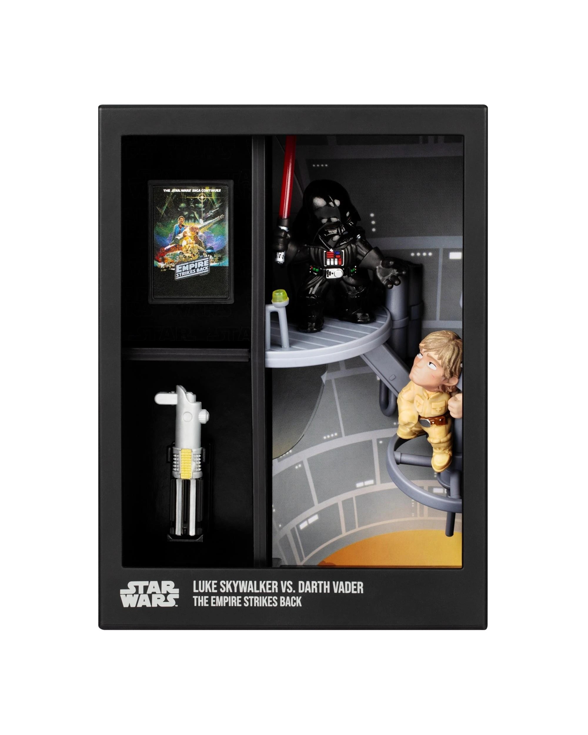 2 Fandrop Star Wars SW04 Luke Skywalker vs Darth Vader 2 Figure Diorama, 2 of 7