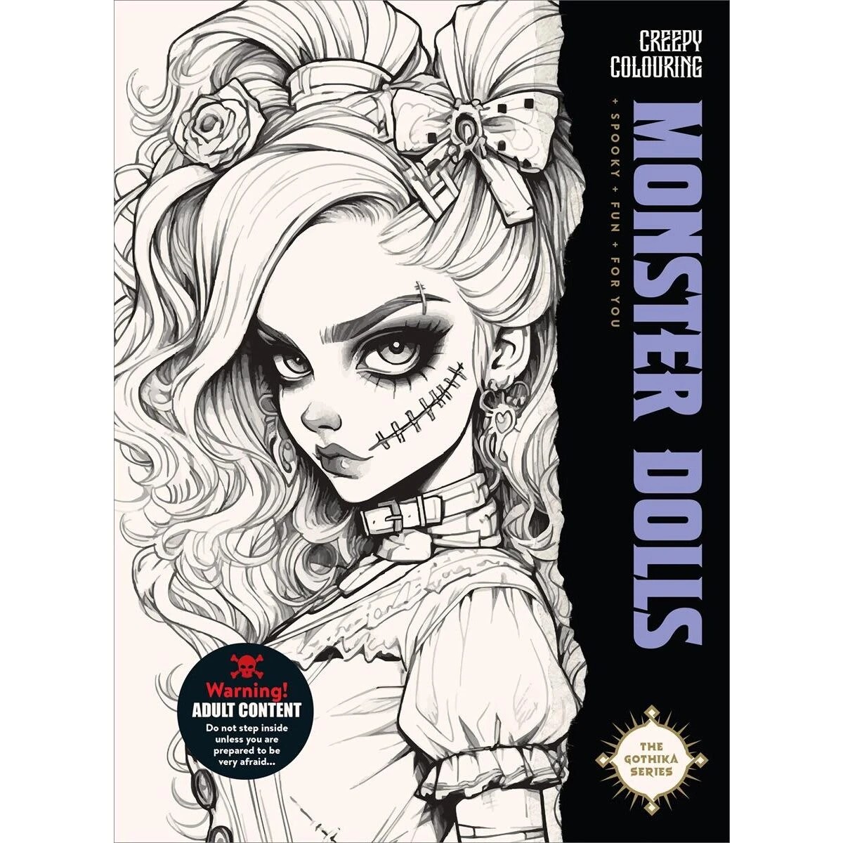 1 Creepy Colouring Monster Dolls - Book, 1 of 5