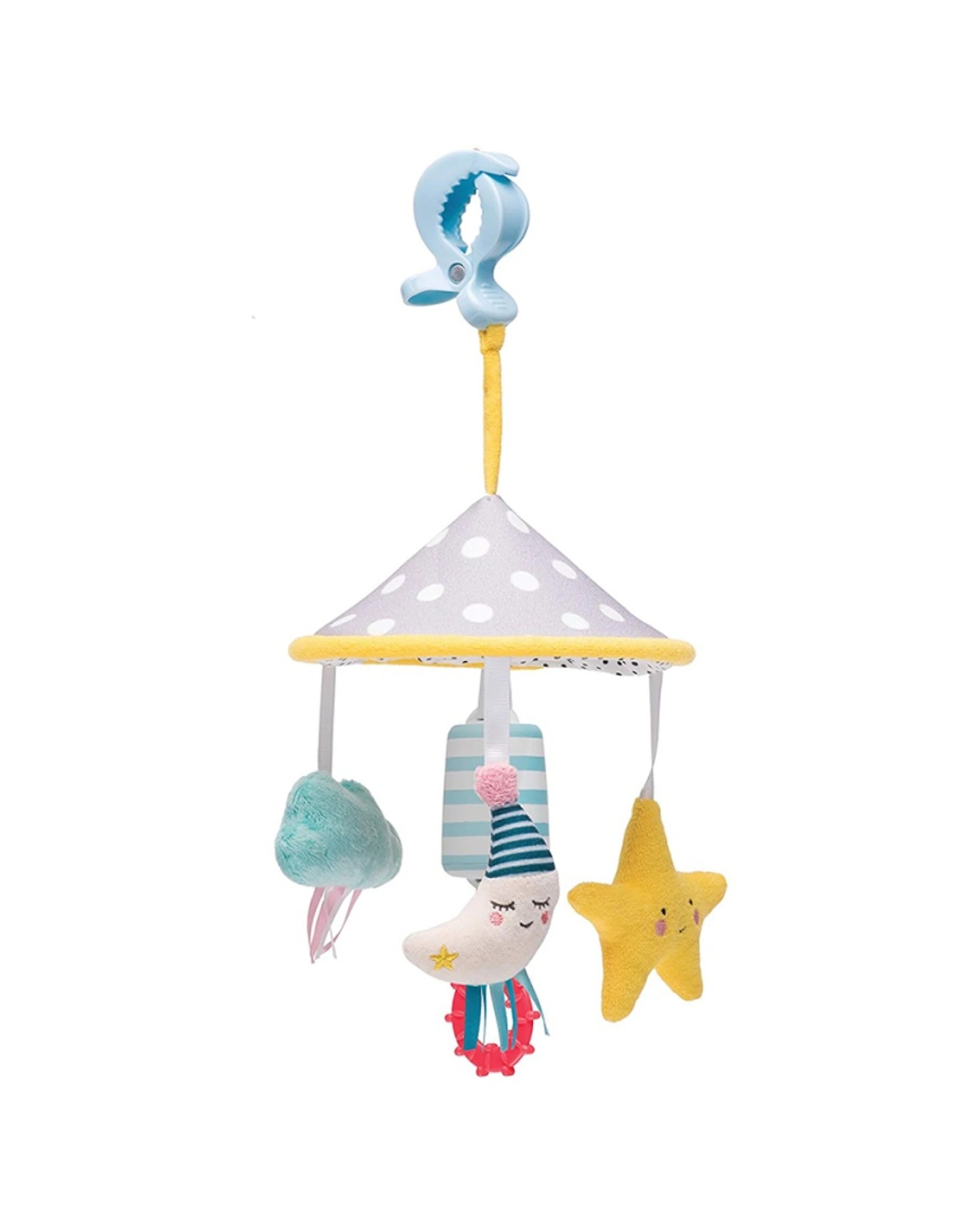 1 Taf Toys Mini Moon Pram Mobile With Soothing Chime Bells And Teether - Multi, 1 of 2