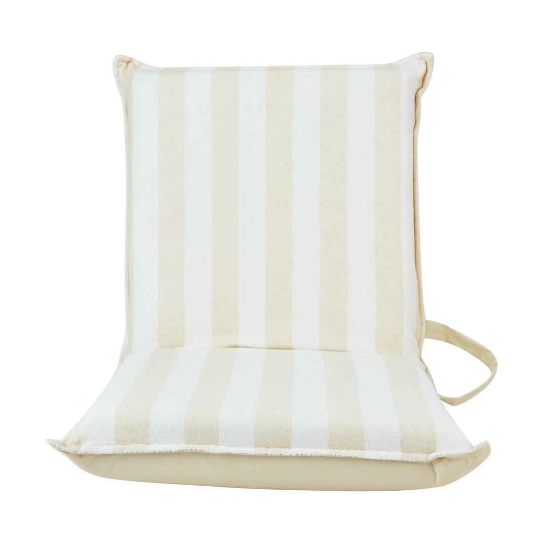 2 Towelling Recliner - Natural Stripe, 2 of 8