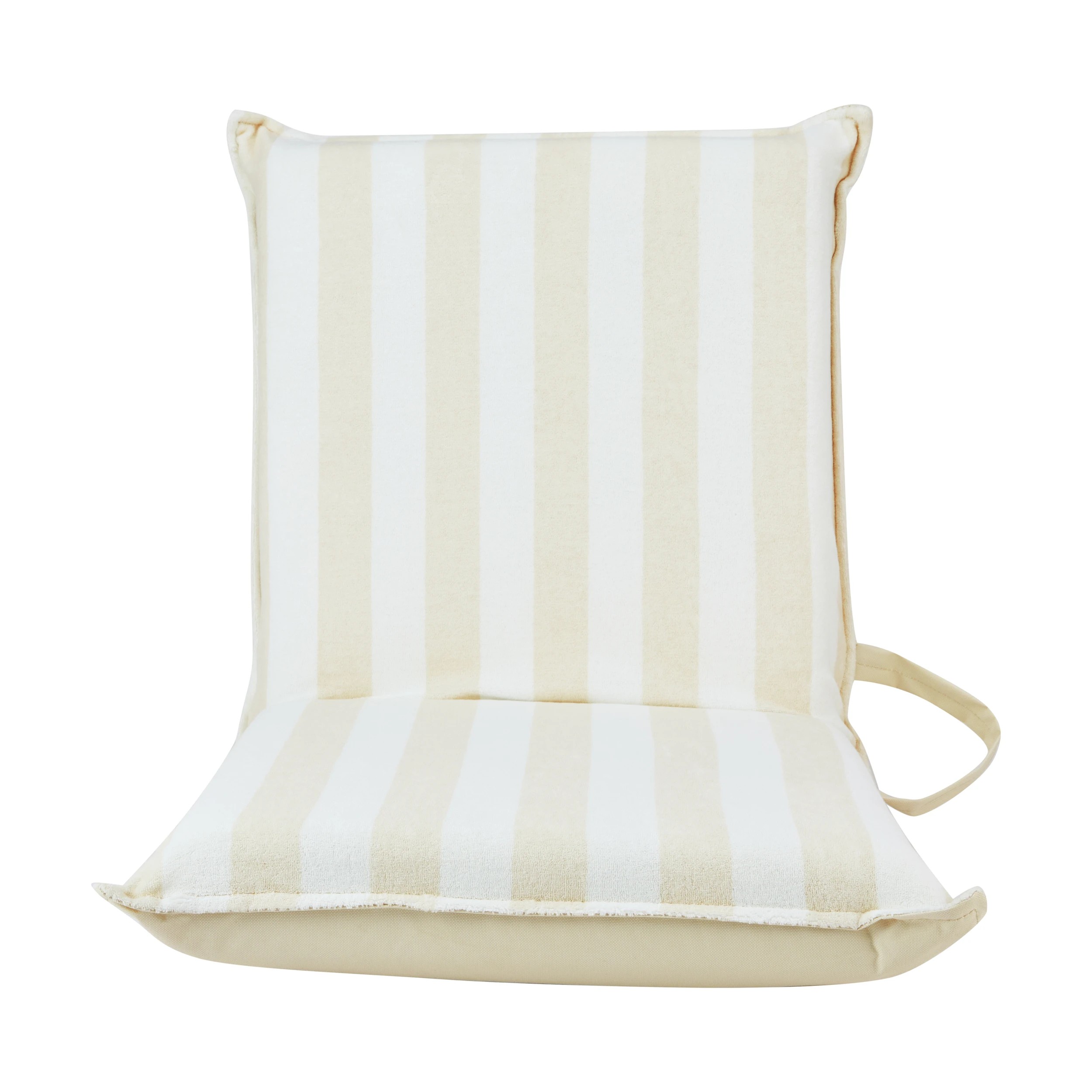 2 Towelling Recliner - Natural Stripe, 2 of 8