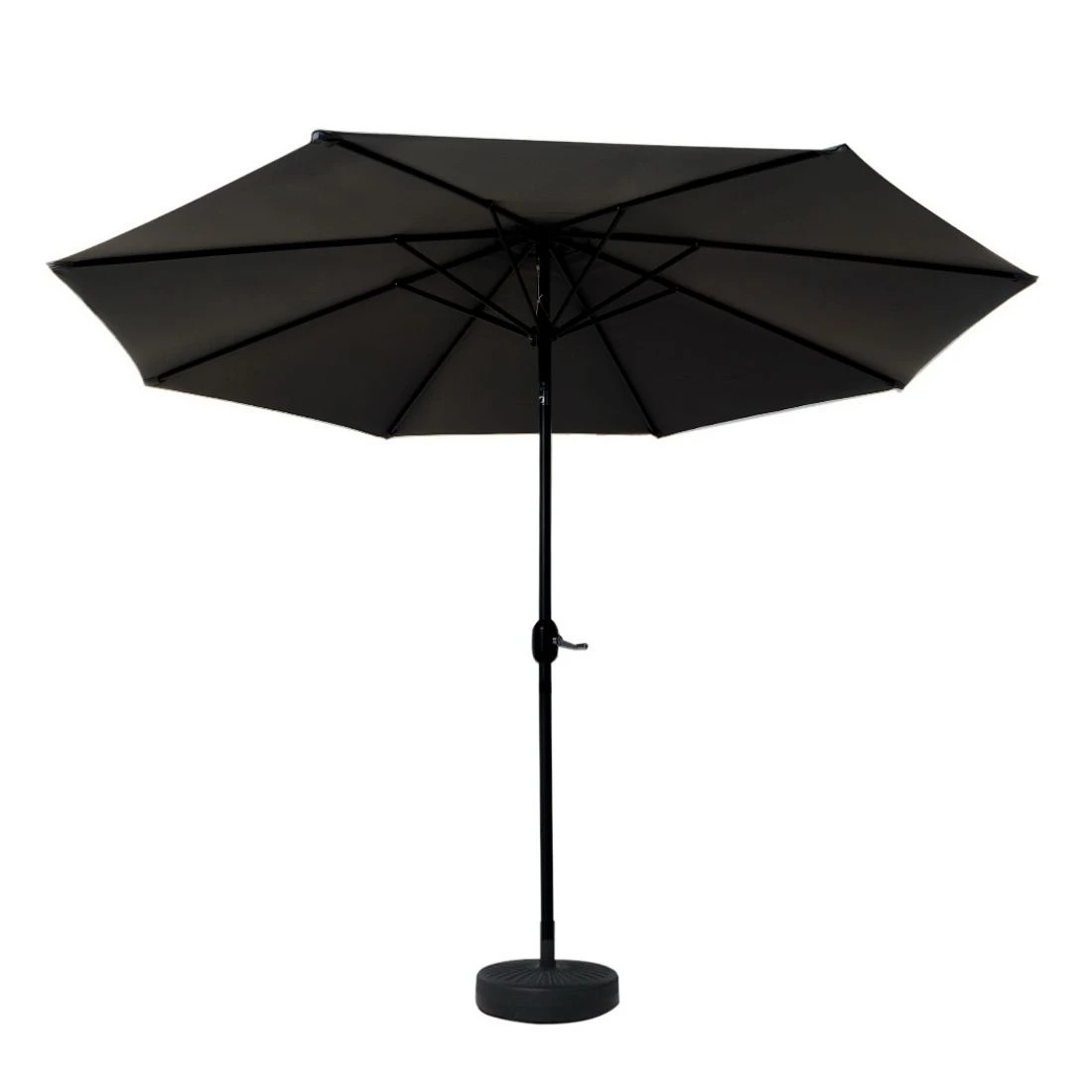 4 Instahut Outdoor Umbrella 3m Base Beach Pole Garden Tilt Sun Patio UV - Black, 4 of 6