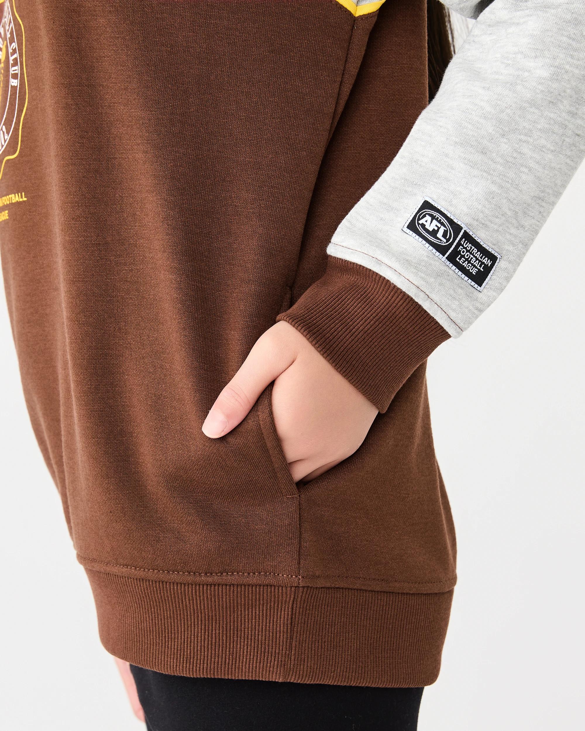 6 Official AFL Kids Hoodie Hawthorn, 6 of 6