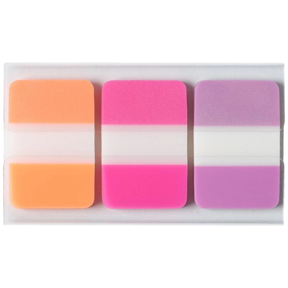 2 J.Burrows Tabs 25x38mm Purple/Pink/Orange 3 Pack, 2 of 3