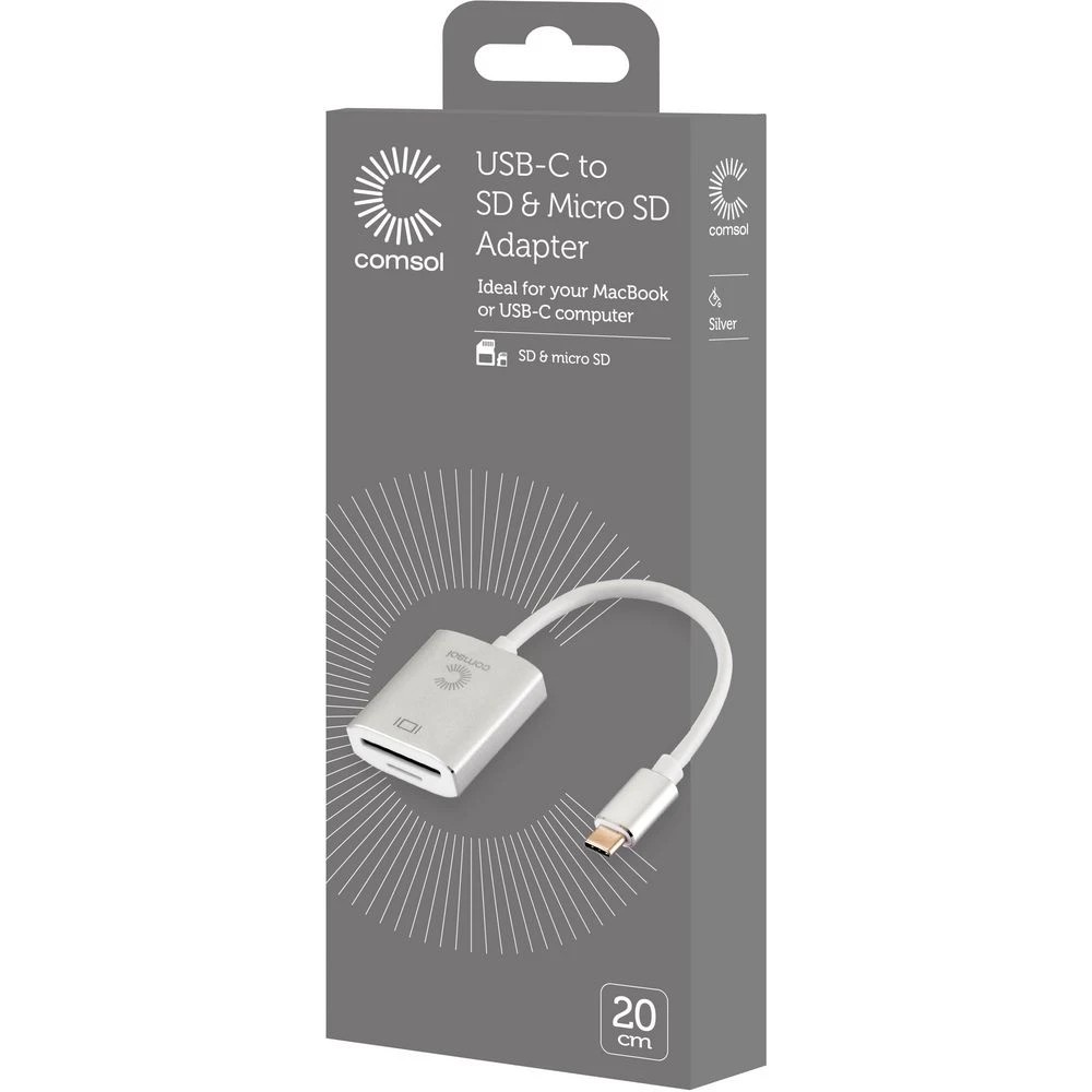 3 Comsol USB-C to SD Card Reader Adapter, 3 of 3