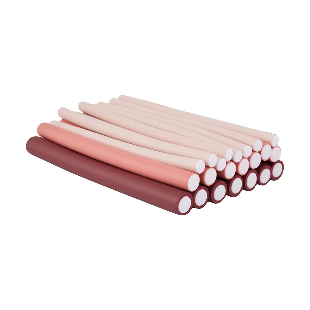 3 OXX Haircare 28 Piece Bendy Rollers Multi Twist Flex Curlers - Pink, 3 of 5