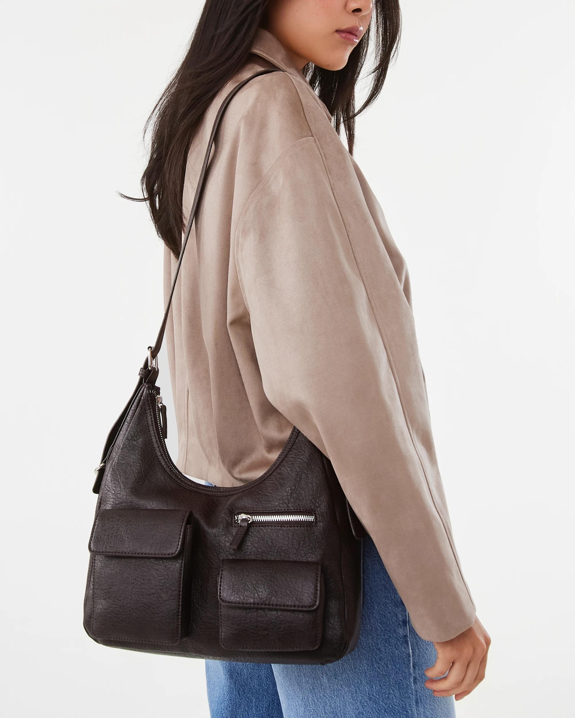 3 Utility Crossbody Bag Deep Fudge, 3 of 5