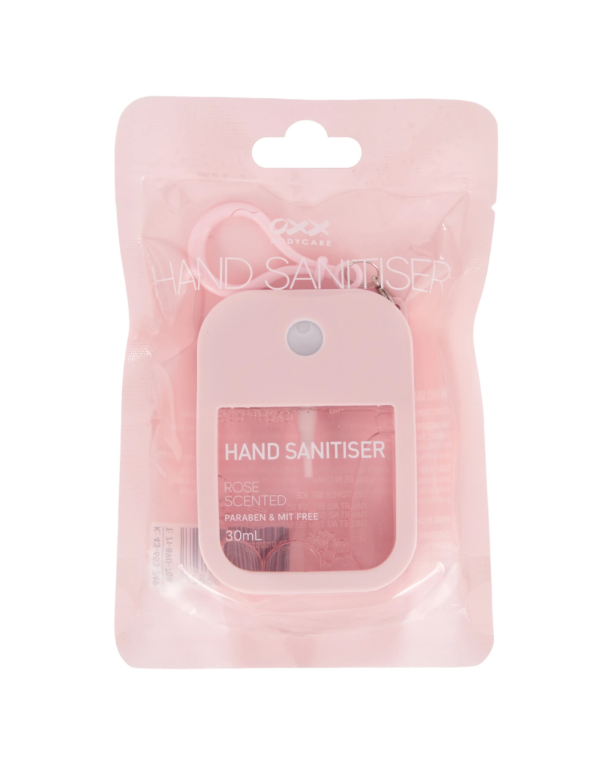 1 OXX Bodycare Hand Sanitiser 30ml - Rose Scented, 1 of 6