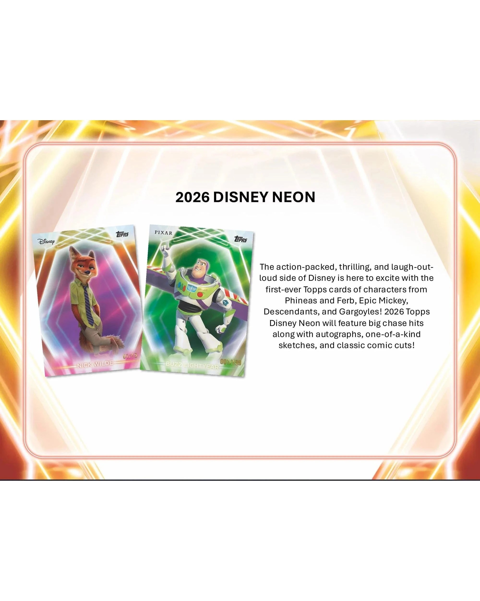 3 Topps 2026 Disney Neon Blaster Box, 3 of 10