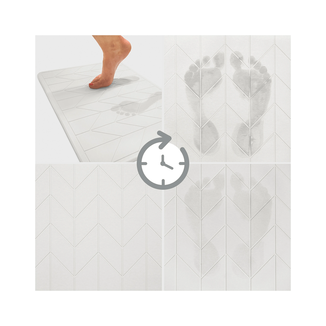 3 Algodon 60x39cm Dri Bath Stone Mat White Water Absorbing Bathroom Mat - 1 Pack
 - Natural, 3 of 5