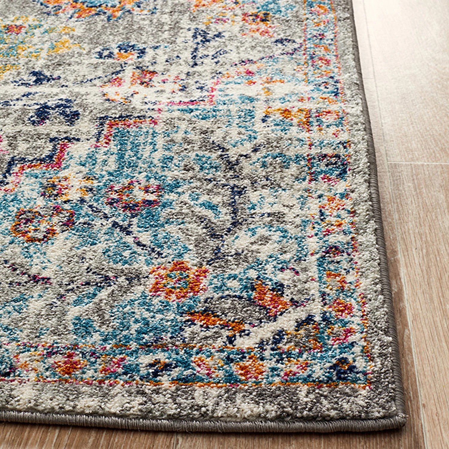 3 Common Ground Rugs Gallery 863 400x80cm - Large Runner Power Loomed Pet Friendly Rug - Grey, 3 of 7