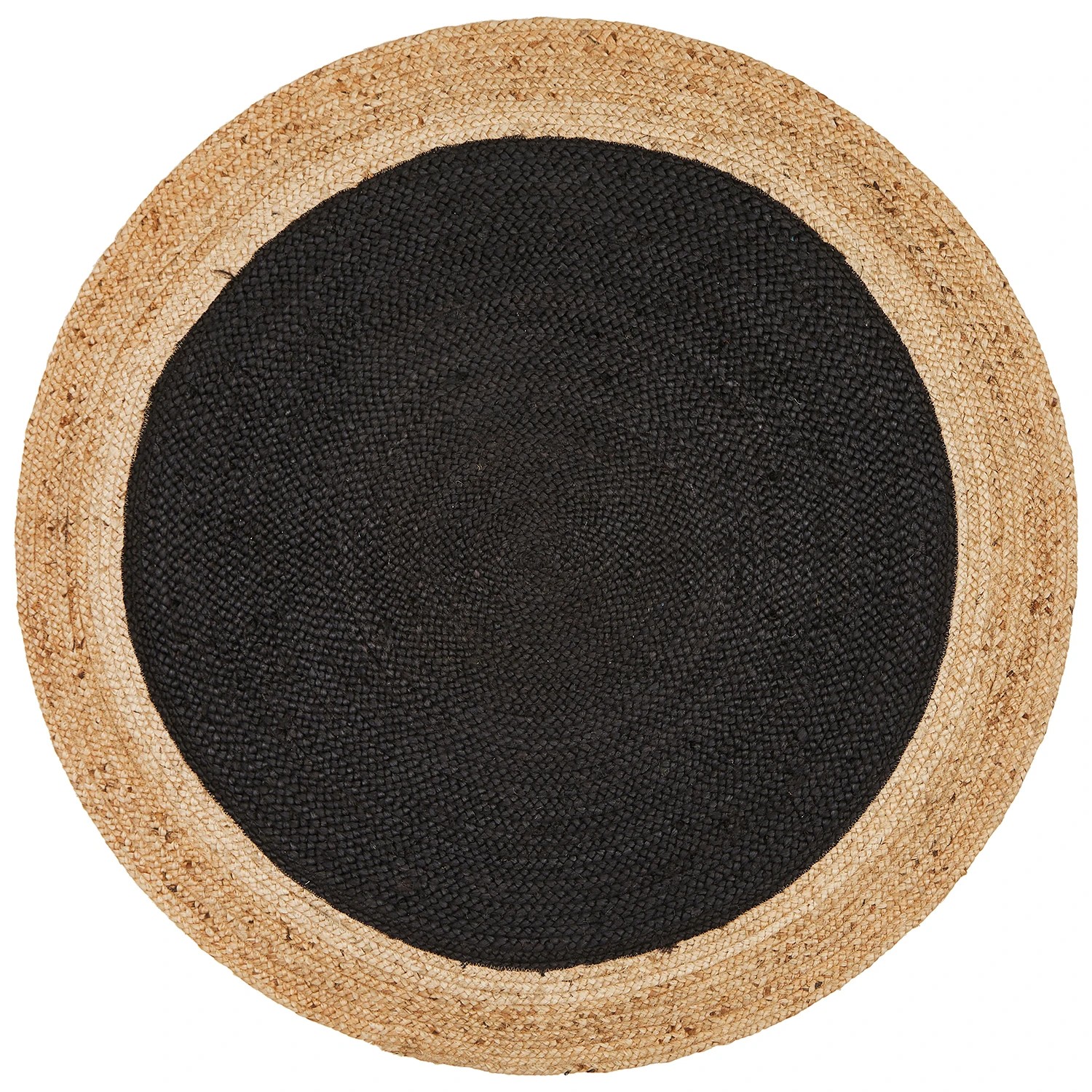 2 Common Ground Rugs Solace Polo 150x150cm - Small Round Handwoven Jute Rug - Natural, 2 of 6