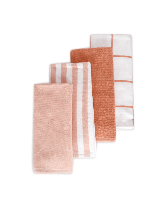 4 Pack Sunset Linear Terry Tea Towels