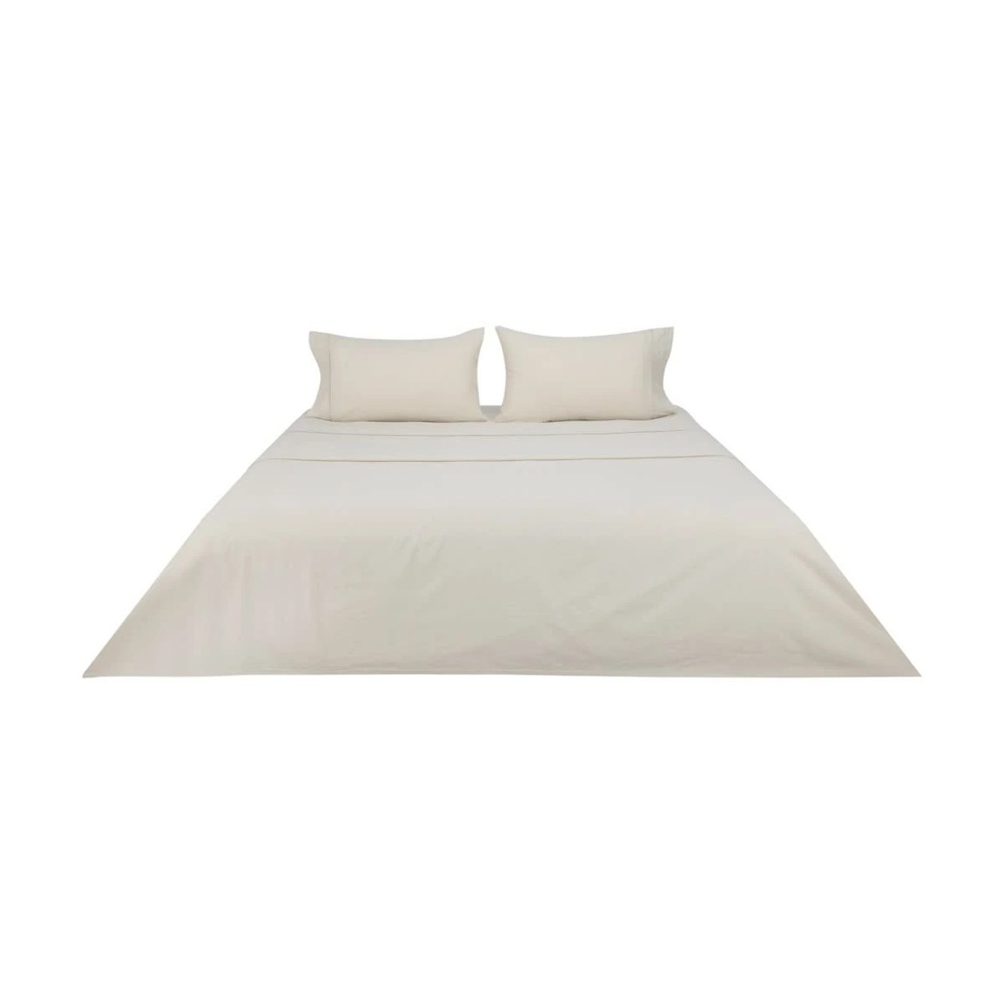 6 Cotton Linen Sheet Set - King Bed, Natural, 6 of 7