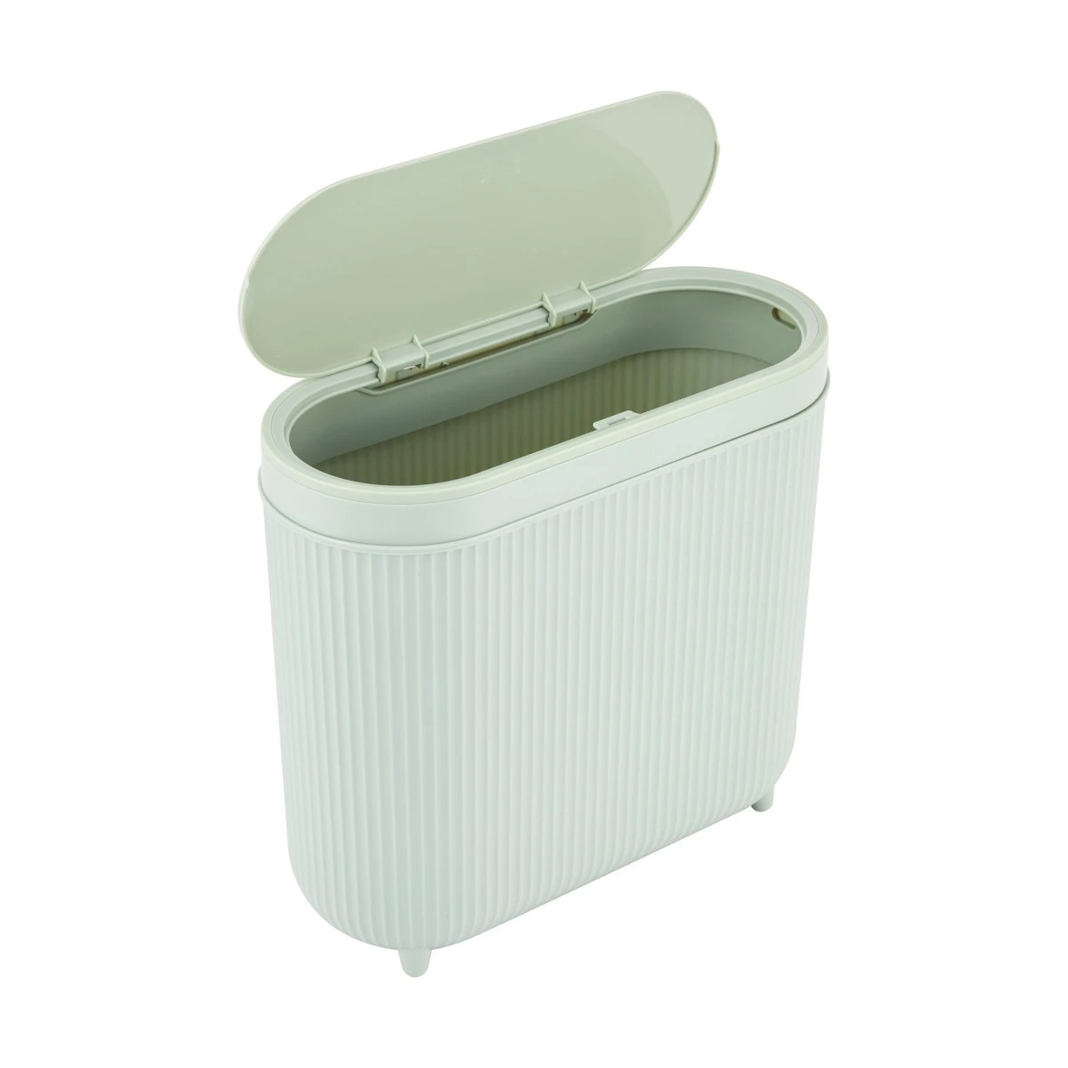 3 8L Push Top Bin - Sage, 3 of 10