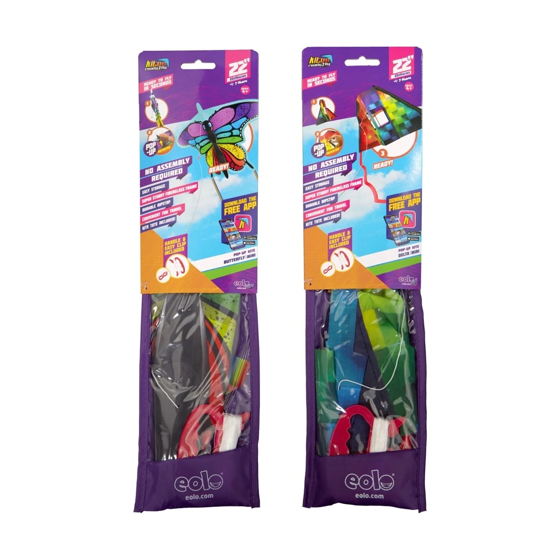 5 Kites Ready2fly Pop Up Mini Nylon Shape Kite - Assorted, 5 of 6
