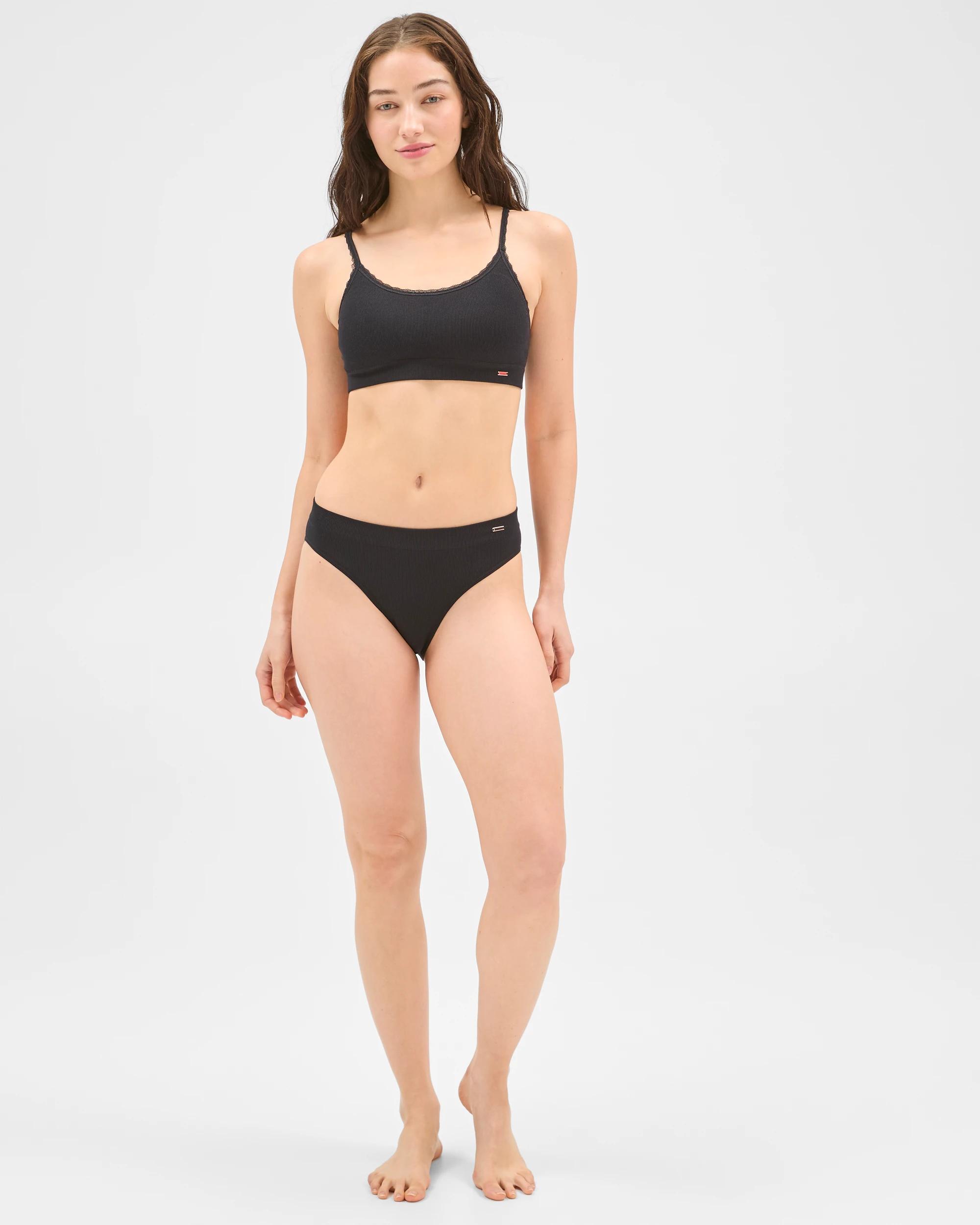 7 Lily Loves 2 Pack Rib Seamfree High Waist Bikini Briefs BLACK, 7 of 10
