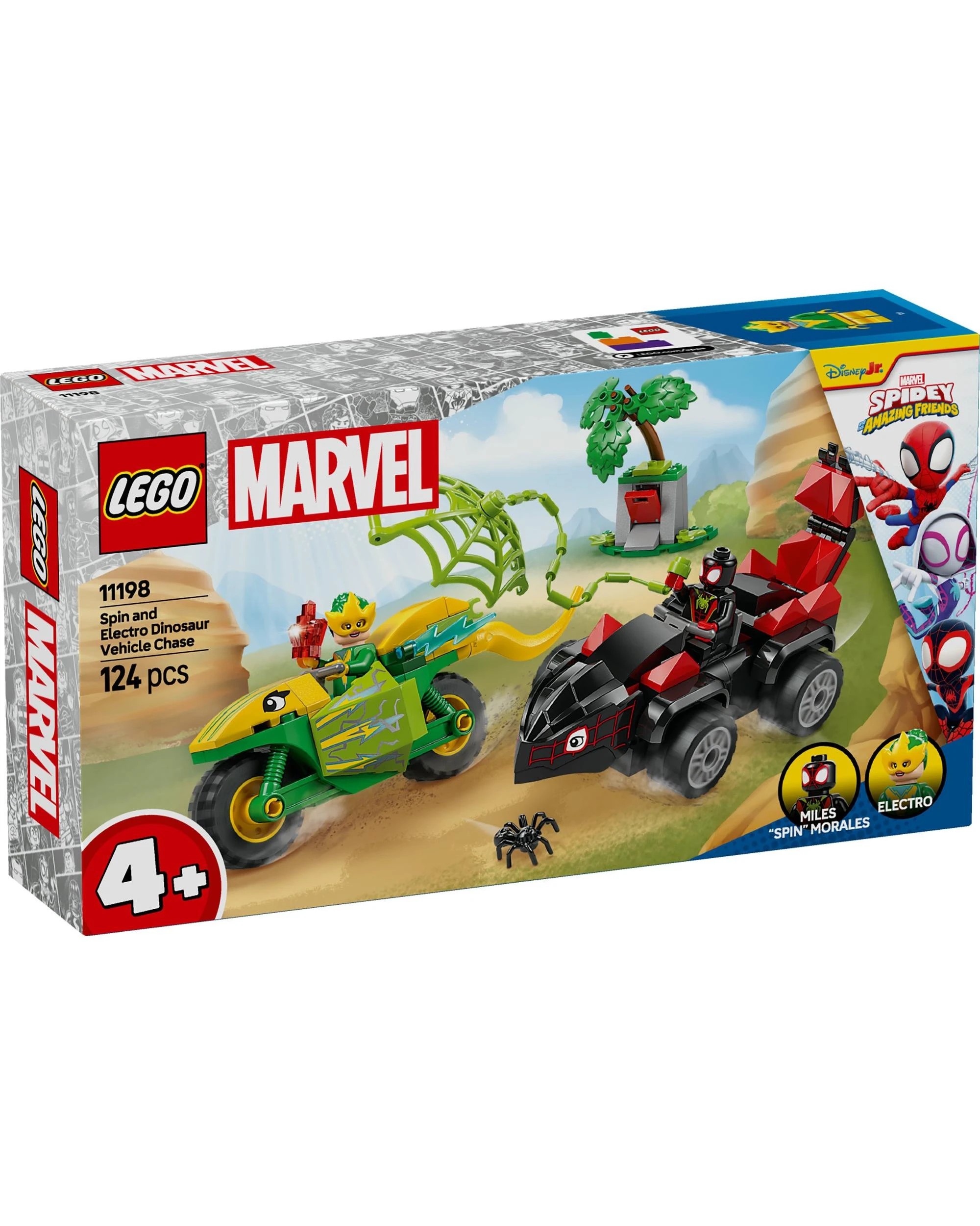 9 The LEGO Group LEGO Spidey Spin and Electro Dinosaur Vehicle Chase - 11198, 9 of 10