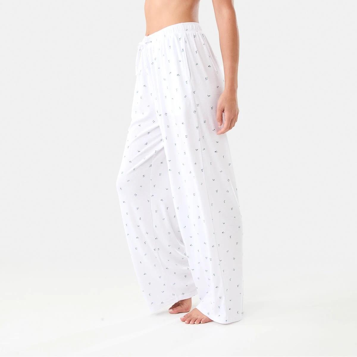 2 Rib Wide Leg Comfort Pants Sm Ditsy W, 2 of 6