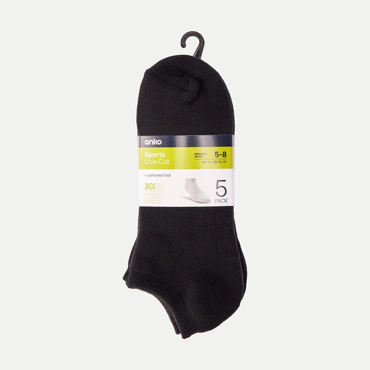 3 5 Pack Low Cut Socks BLACK, 3 of 3