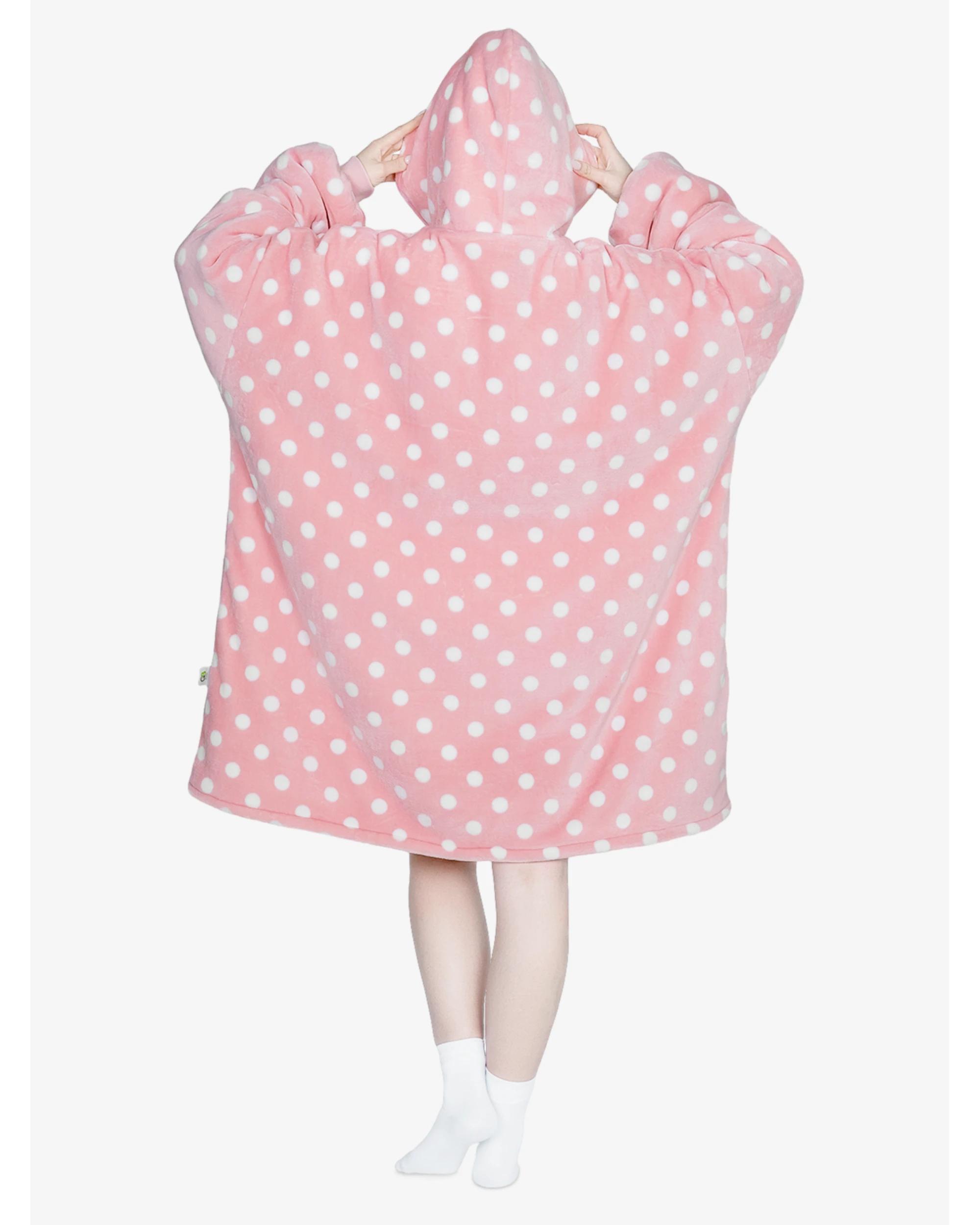 2 Advwin Winter Wearable Blanket Hoodie Adult Bear PINK POINT, 2 of 5