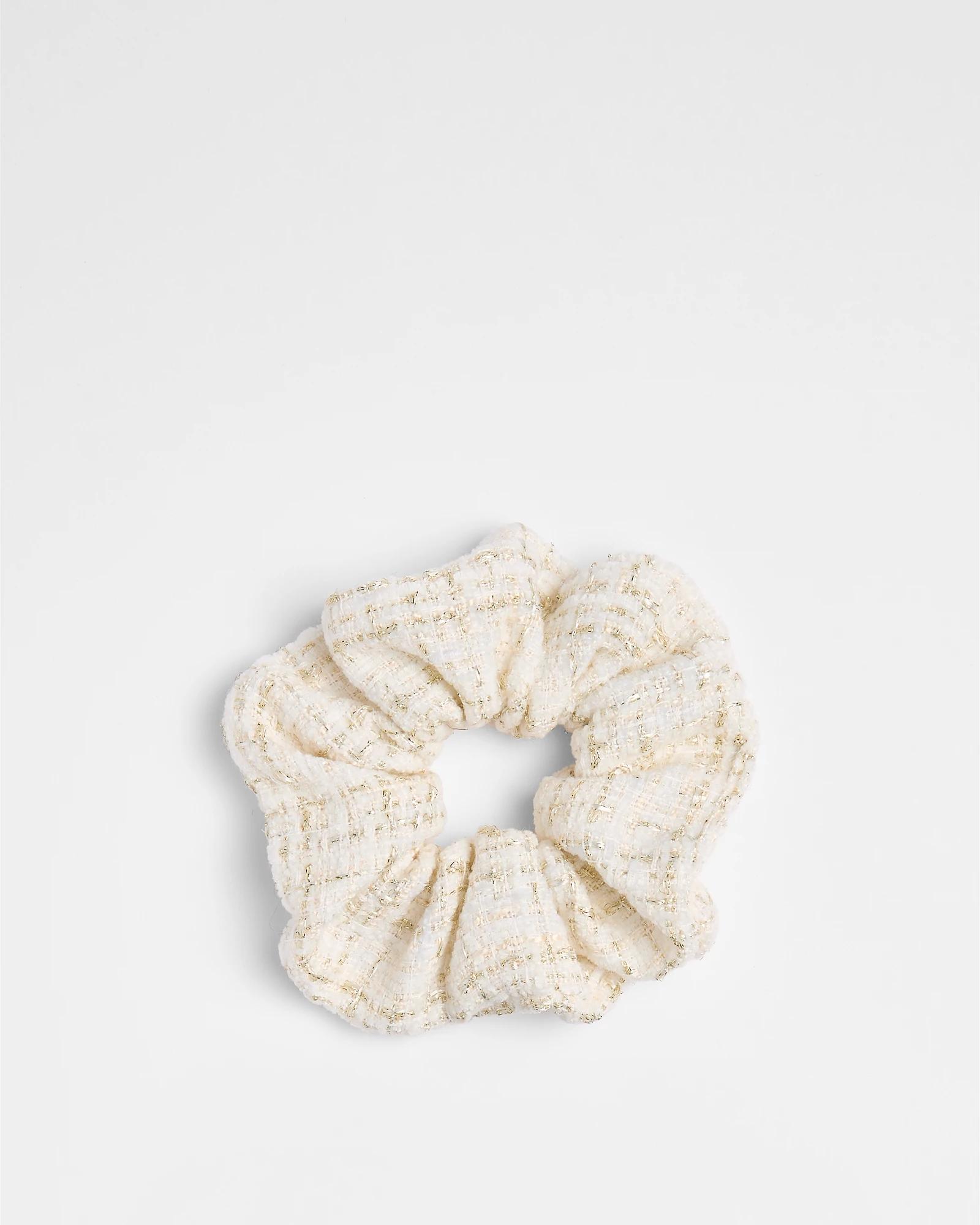 2 Target 2 Pack Tweed Scrunchies BLACK / WHITE, 2 of 2