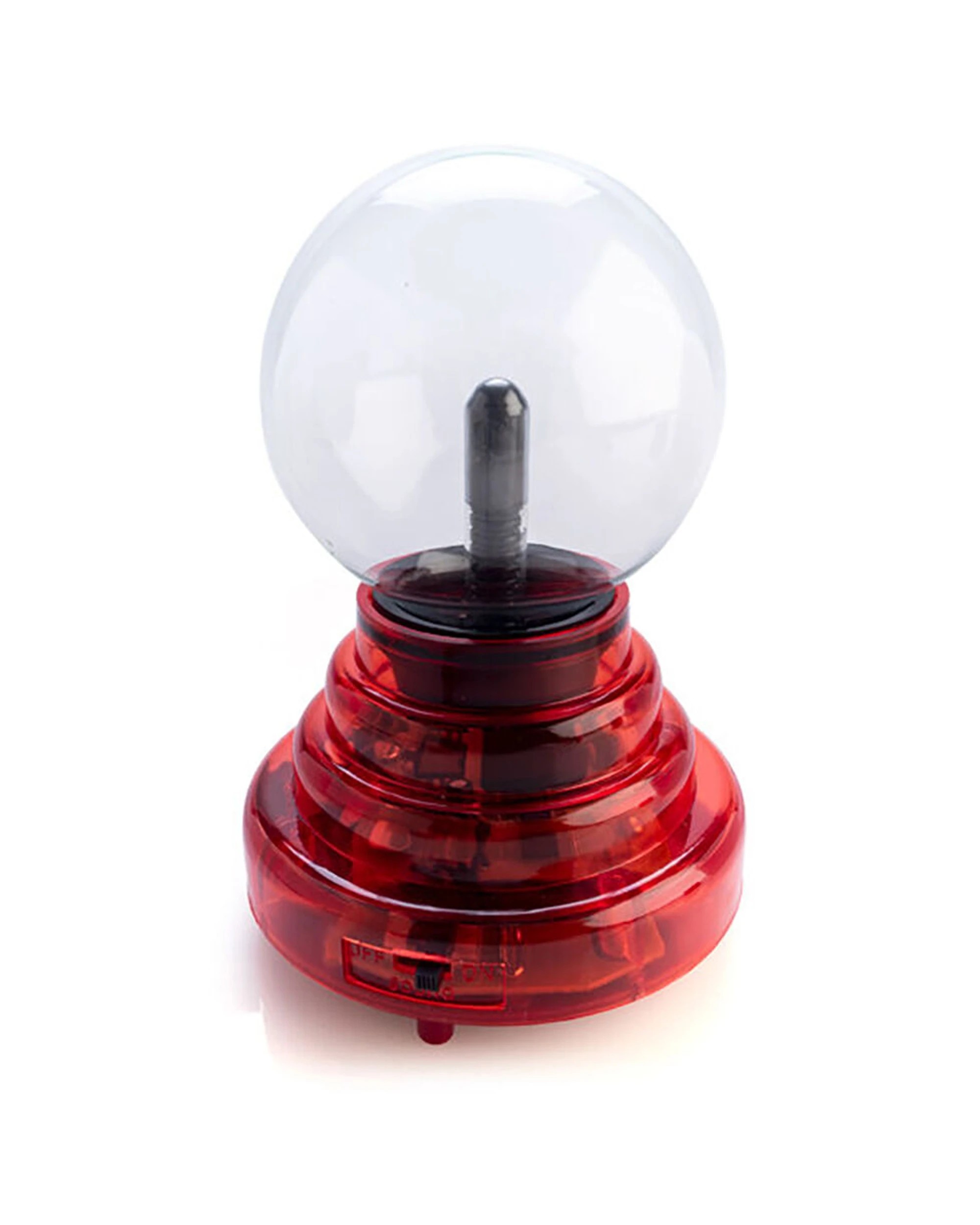 1 MDI Aus Plasma Ball Touch Lamp Home Office Desk Night Light Decor 3in Base - Red, 1 of 5