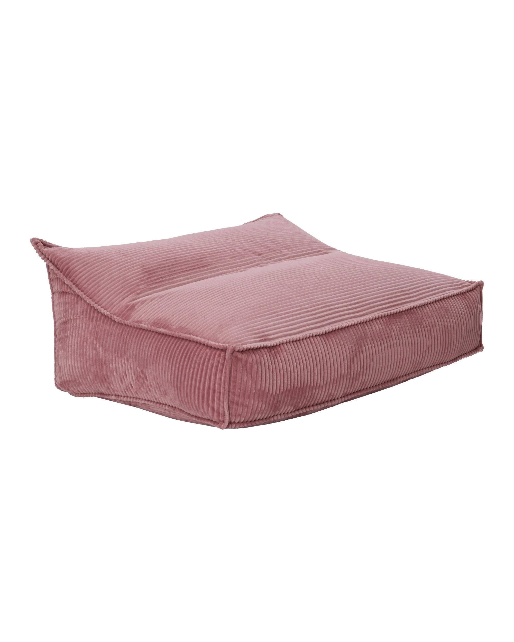 3 Cadence & Co. Wilde Ribbed Luxe Fleece Double Sofa Bean Bag Lounge Cover - Blush, 3 of 9