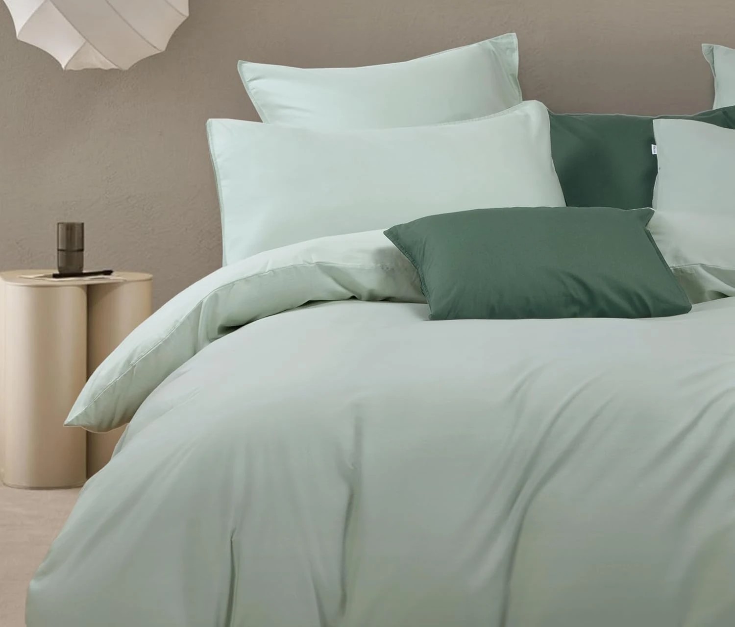 2 Gioia Casa Vintage Washed Cotton Quilt Cover Set Soft Breathable - Super King Bed - Sage, 2 of 7