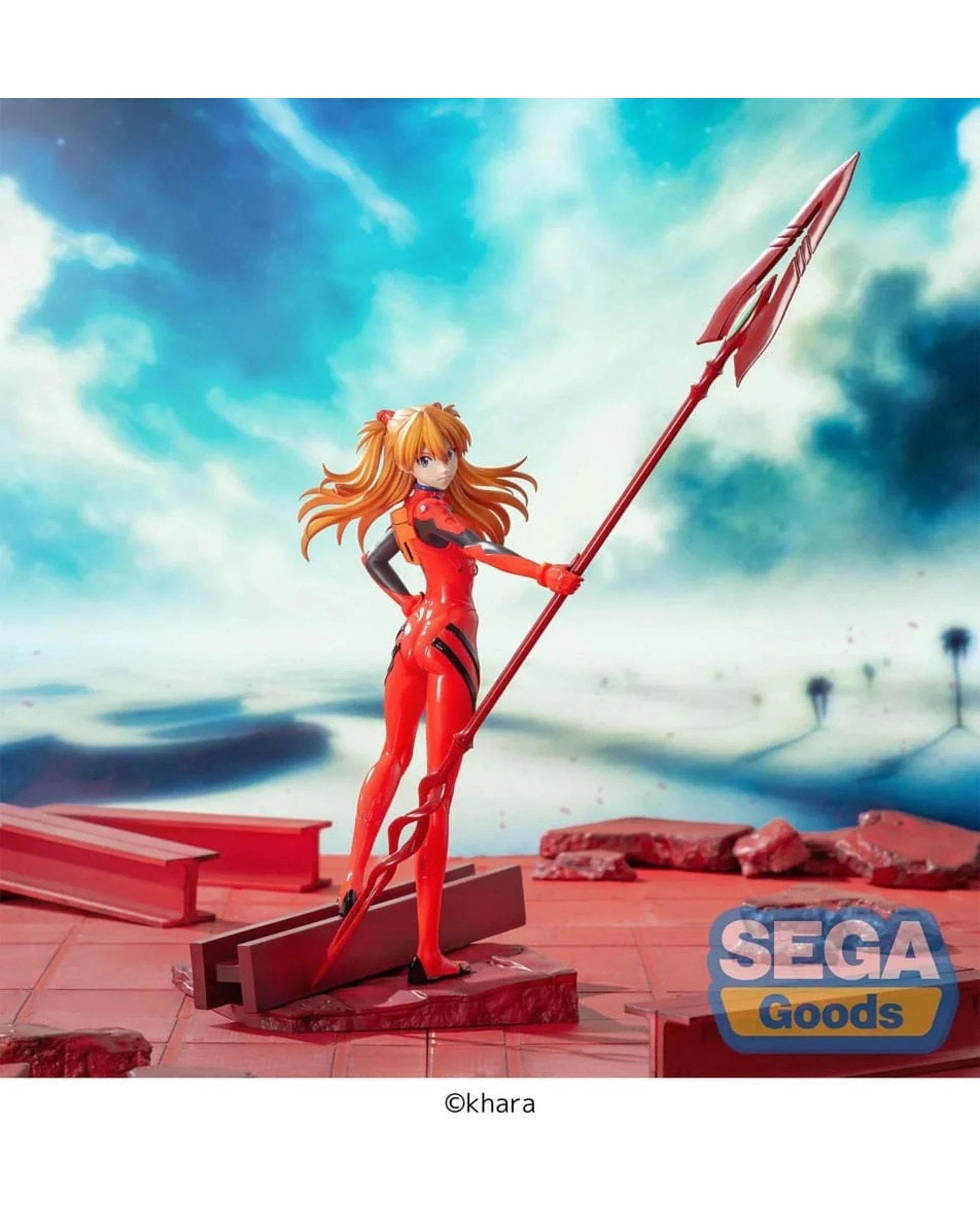5 SEGA Luminasta Rebuild of Evangelion Asuka Shikinami Langley x Spear of Cassius Figure, 5 of 7