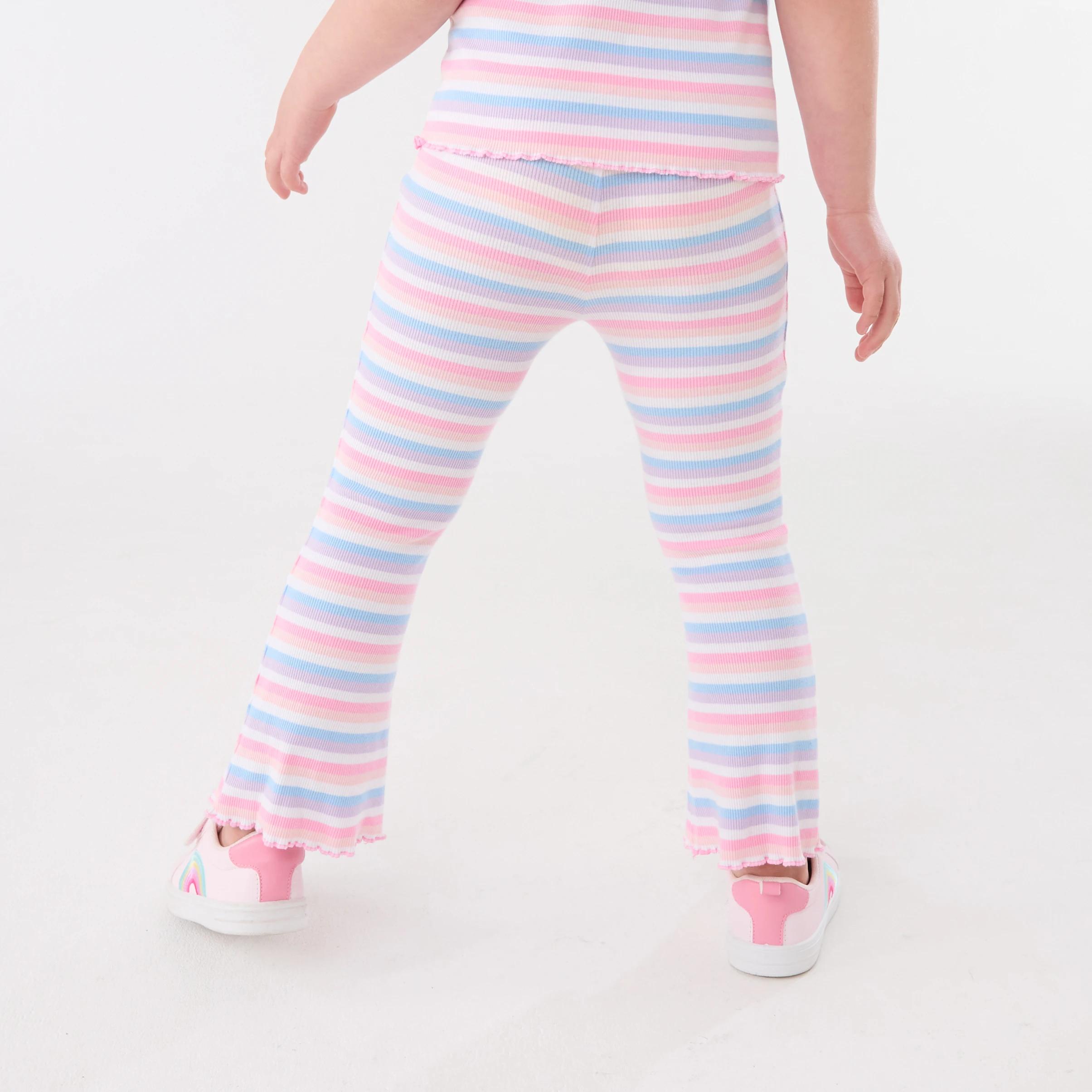 2 Rib Flare Leggings VIVID STRIPE MULTI, 2 of 6