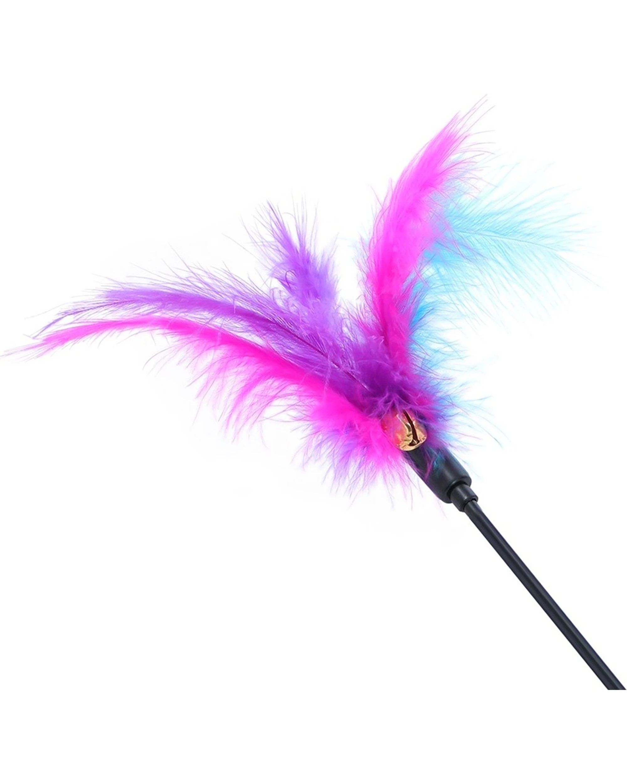 3 Paws And Claws 12pk Feather Teaser Dangler Cat Play Toy 60cm - Multi, 3 of 4