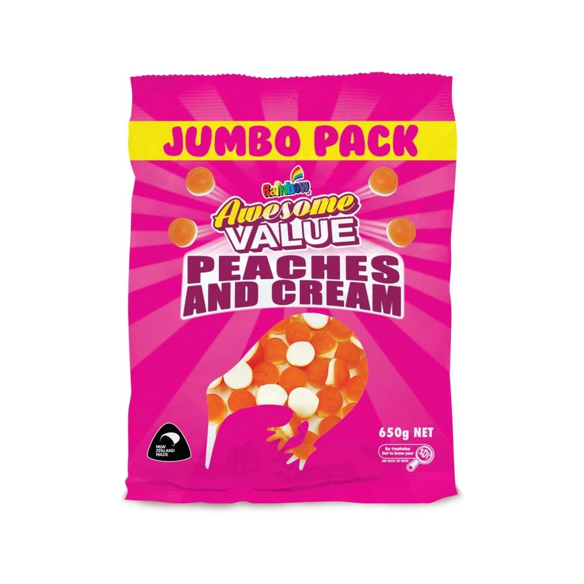 1 Rainbow Peaches & Cream Gummies 650g