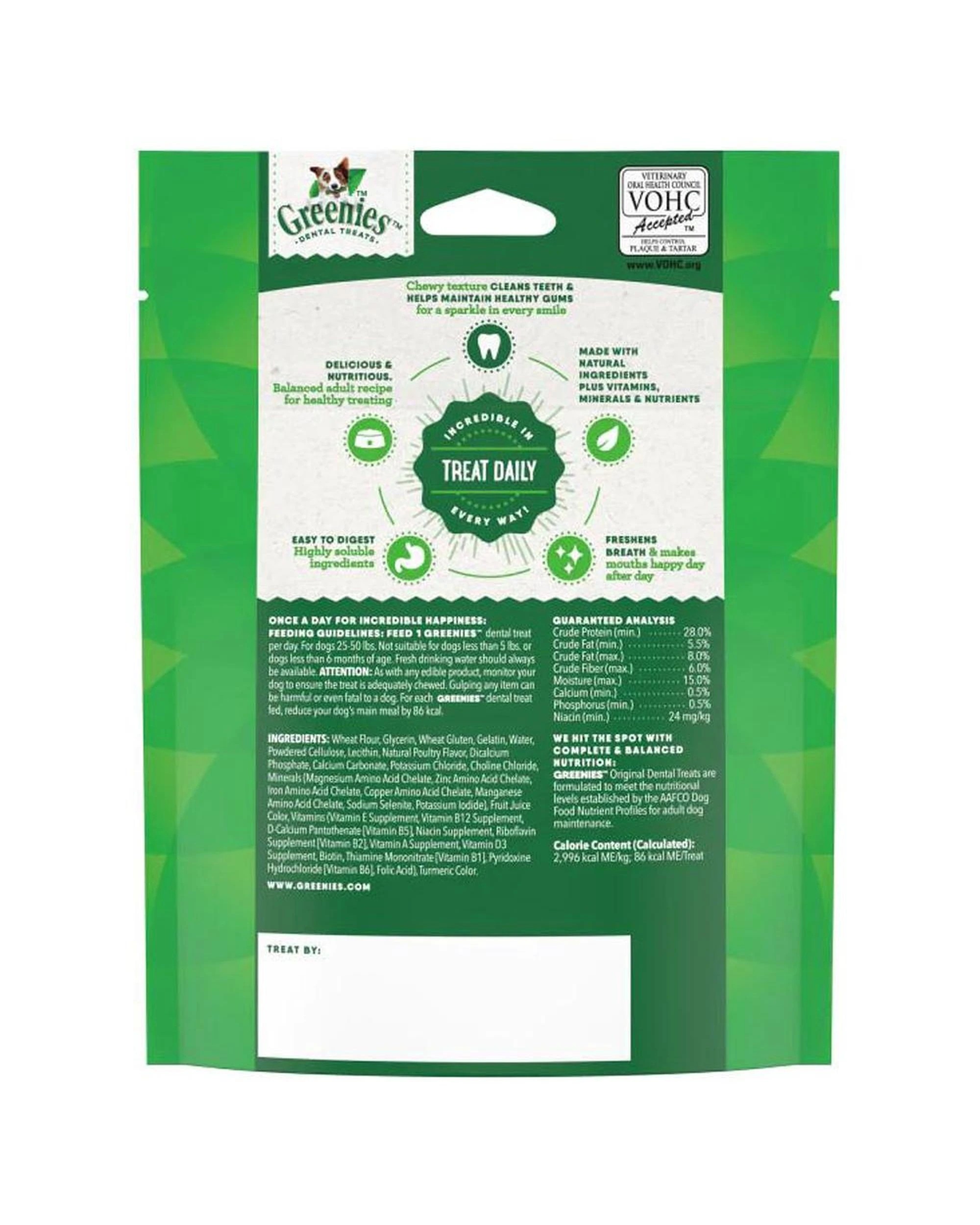 4 Greenies Dental Treats Oral Care Original Regular for Dogs 11-22kg 3 Pack, 4 of 9