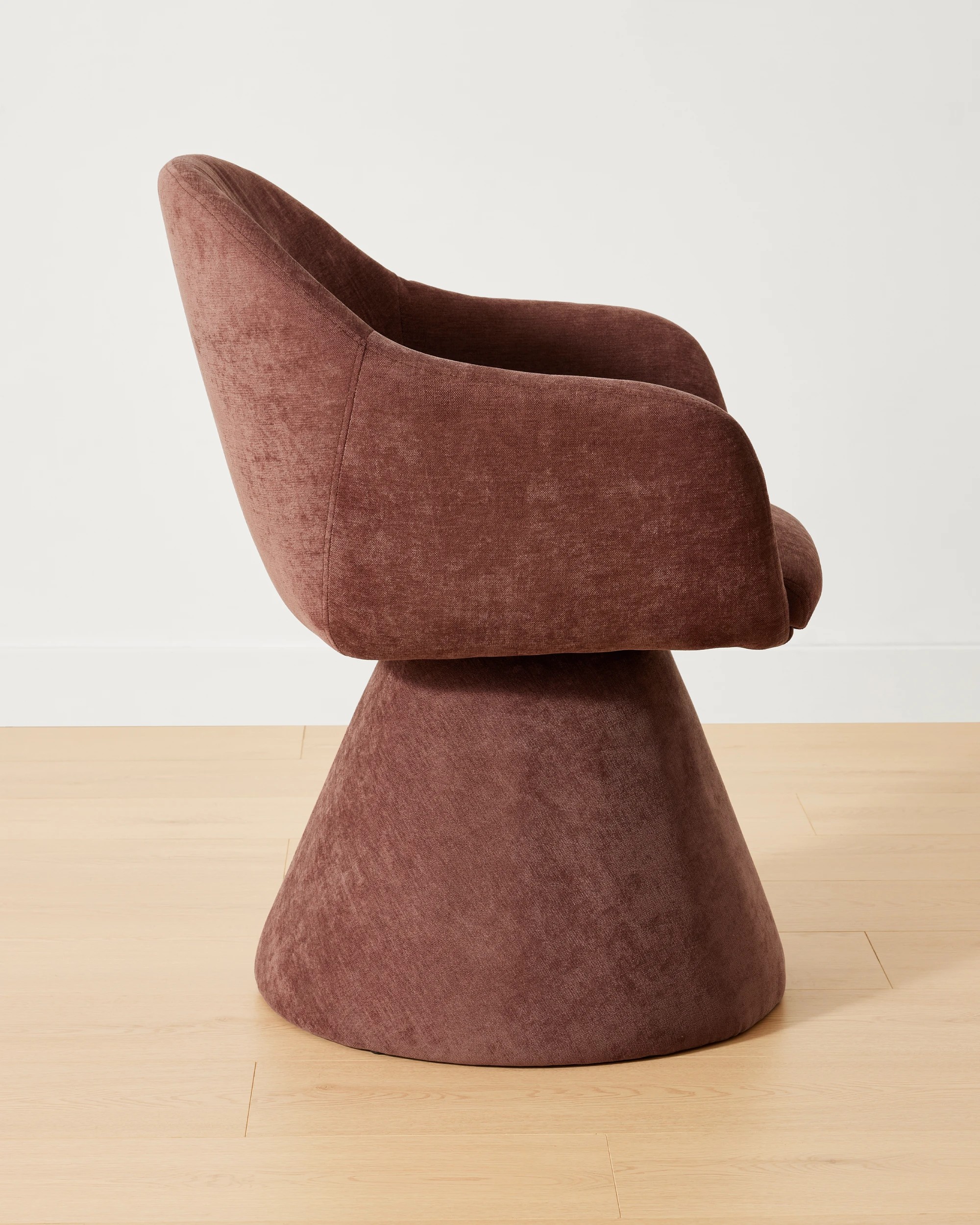 3 Gigi Swivel Dining Chair - Burgundy, 3 of 7
