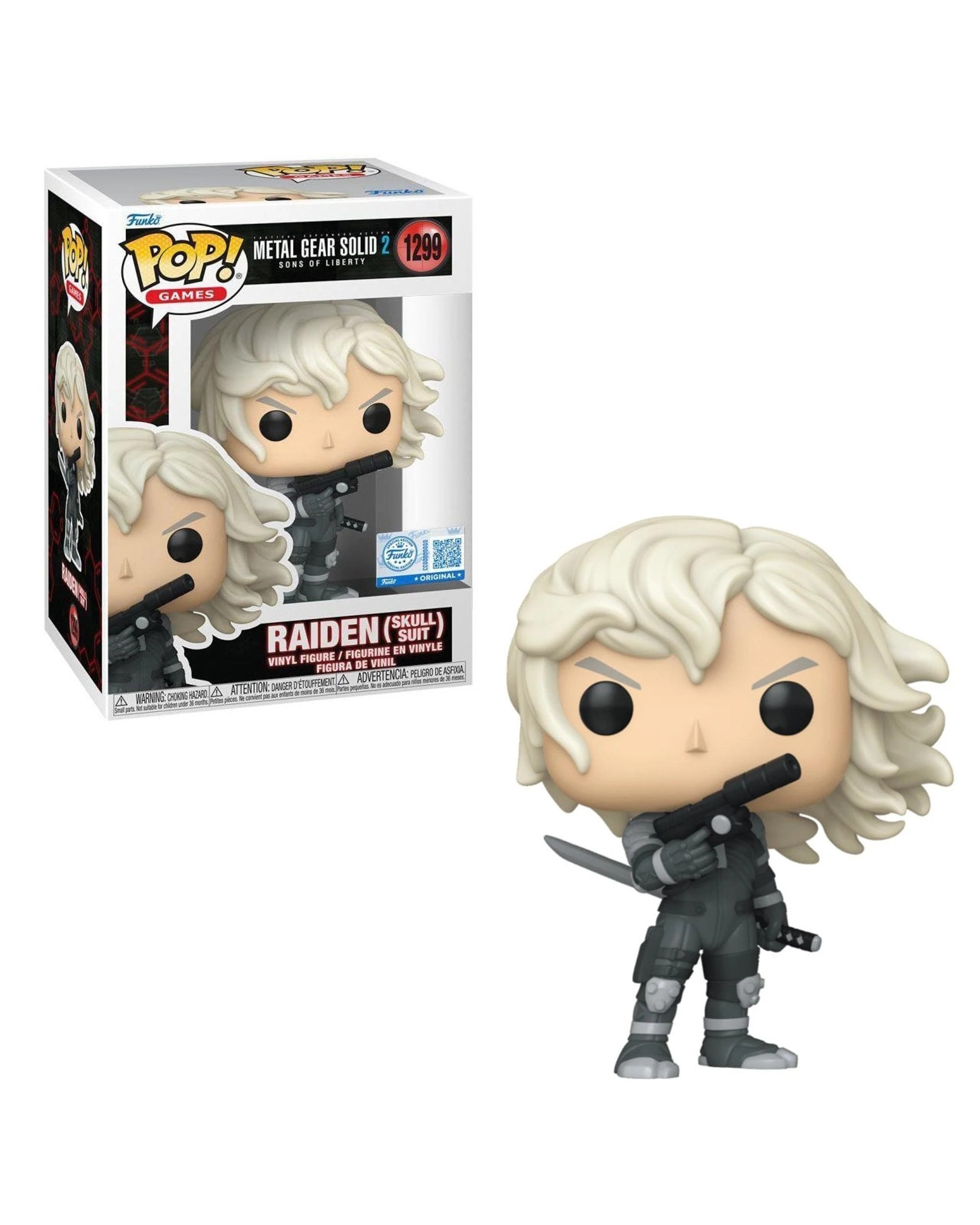 1 Metal Gear Solid 2 Sons Of Liberty Raiden Skull Suit Funko POP! Vinyl, 1 of 3