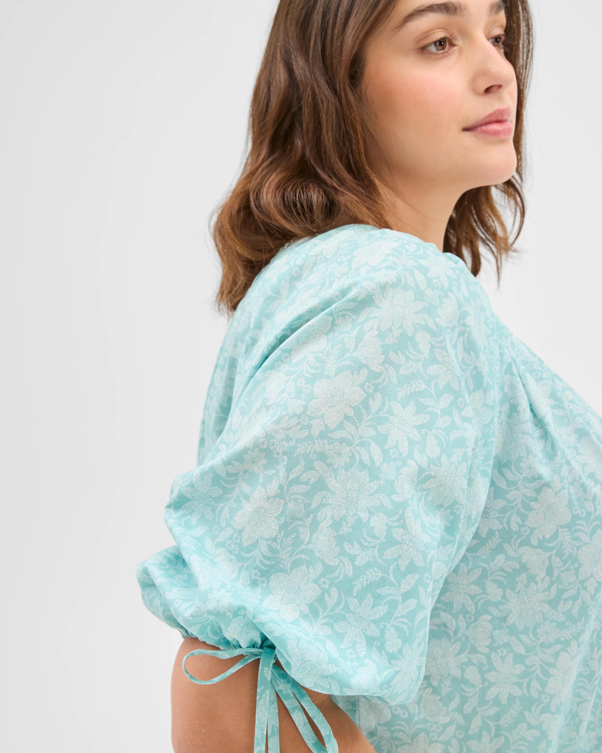 5 Target Plus Size Australian Cotton Puff Sleeve Blouse JACOBEAN FLORAL, 5 of 6
