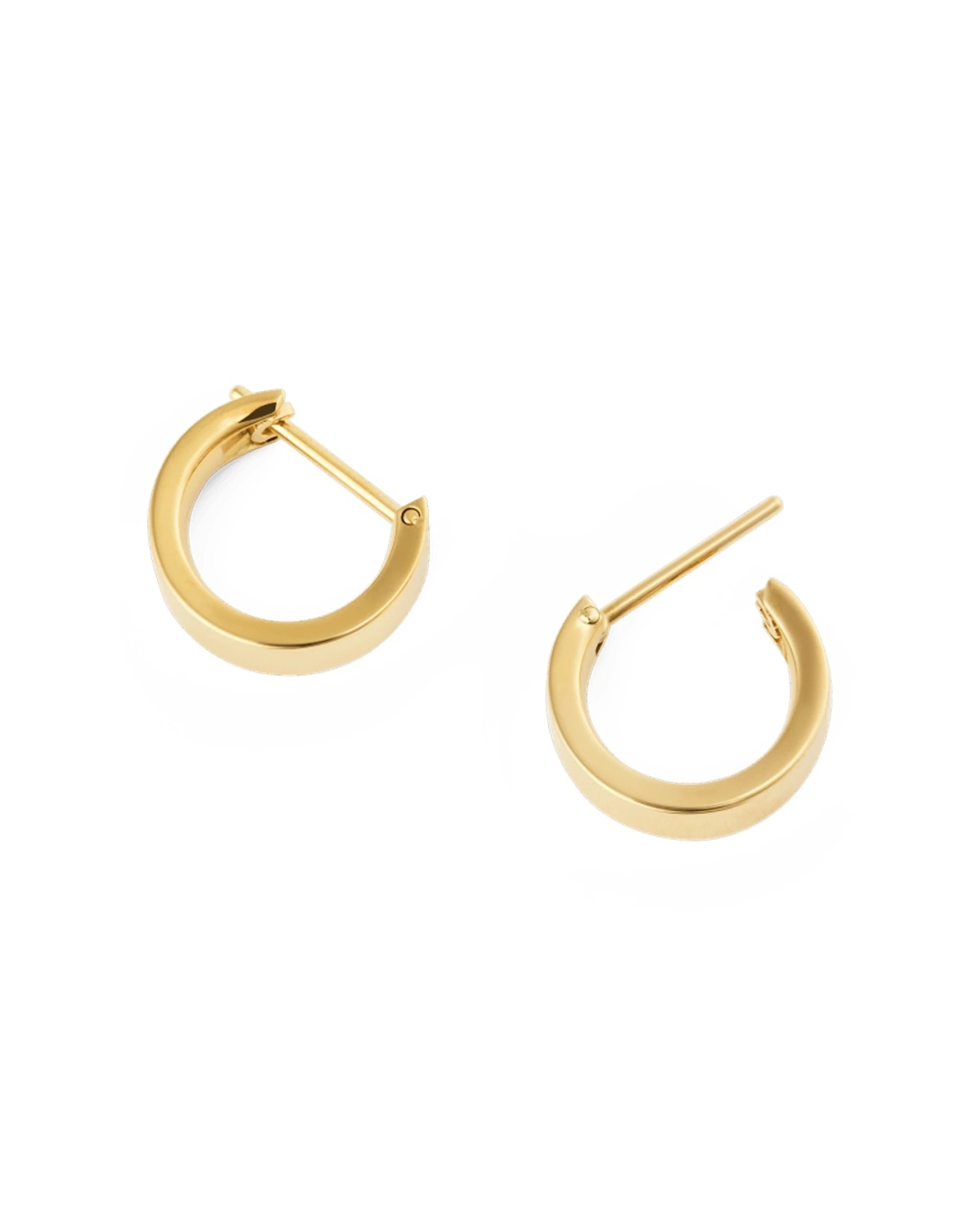 3 Daniel Wellington Line Earring Polished Gold 3.5mm Small Hoop One Size - Gold, 3 of 5