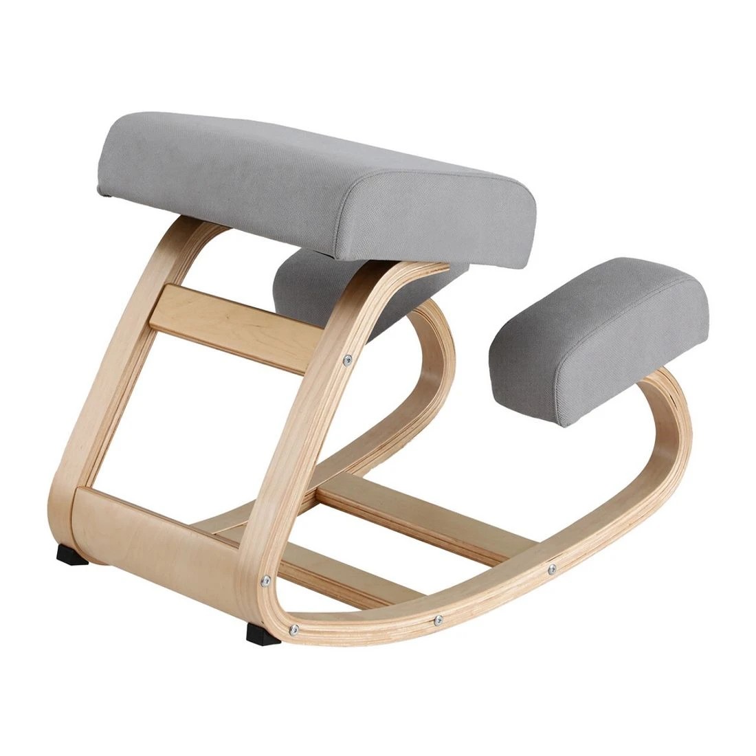 3 Artiss Kneeling Chair Ergonomic Posture Chair with Memory Foam Balance Stool for Home Office Gaming 120kg Weight - Grey, 3 of 8