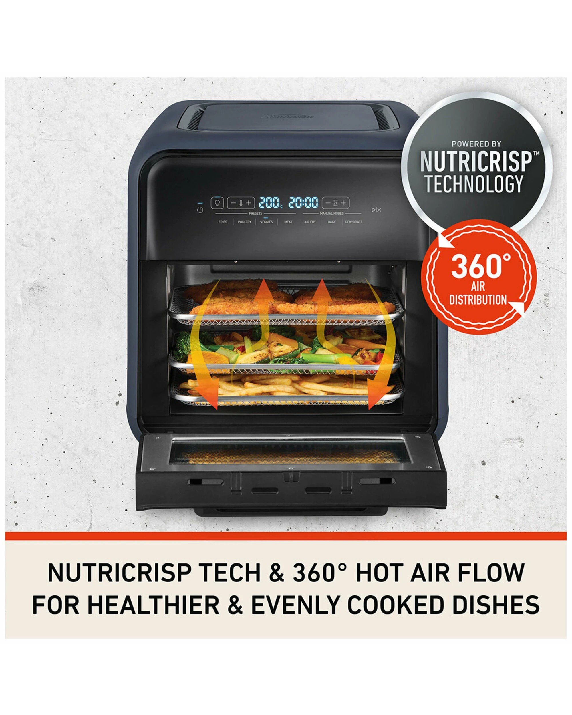 5 Sunbeam FlexiFry Air Fryer Oven - BLACK, 5 of 5