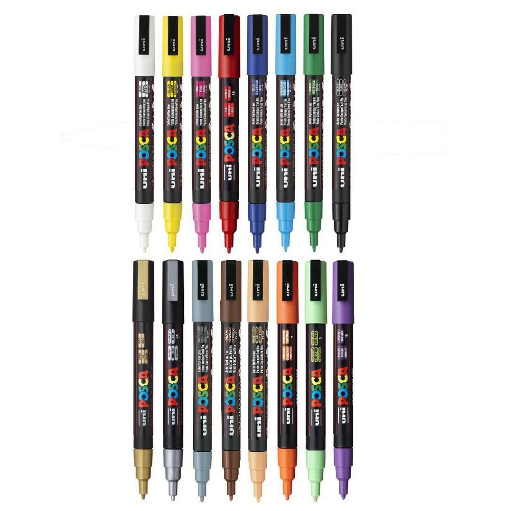 2 POSCA PC-3M Paint Markers Assorted 16 Pack, 2 of 10